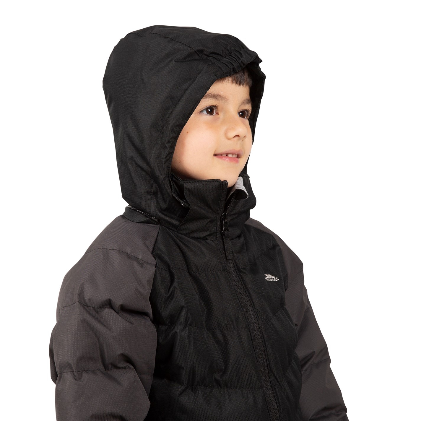 Trespass Black 4258270 Kids' Sidespn Insulated Puffer Jacket - 4