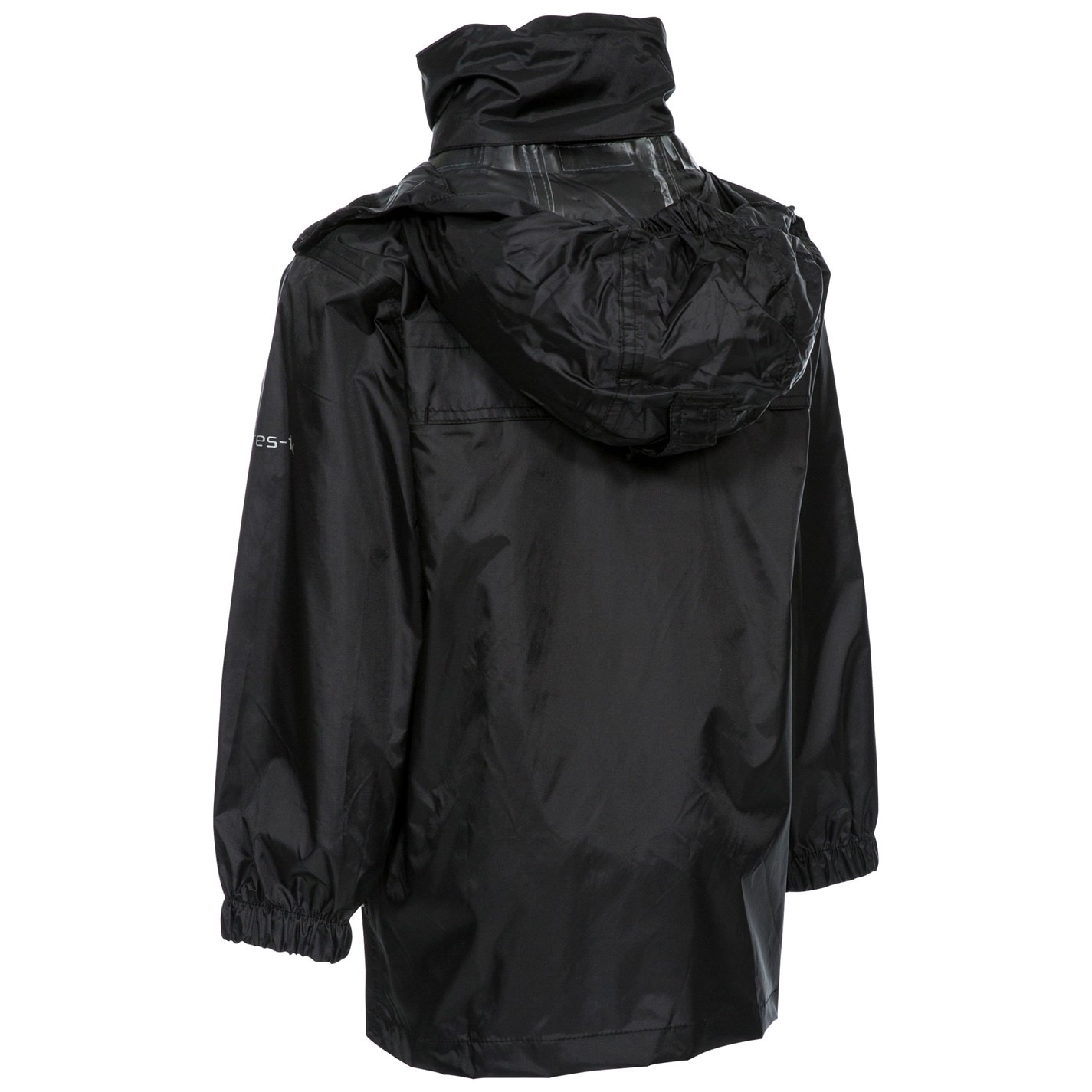 Trespass Black 9551713 Unisex Kids' Parka Waterproof Jacket - 2