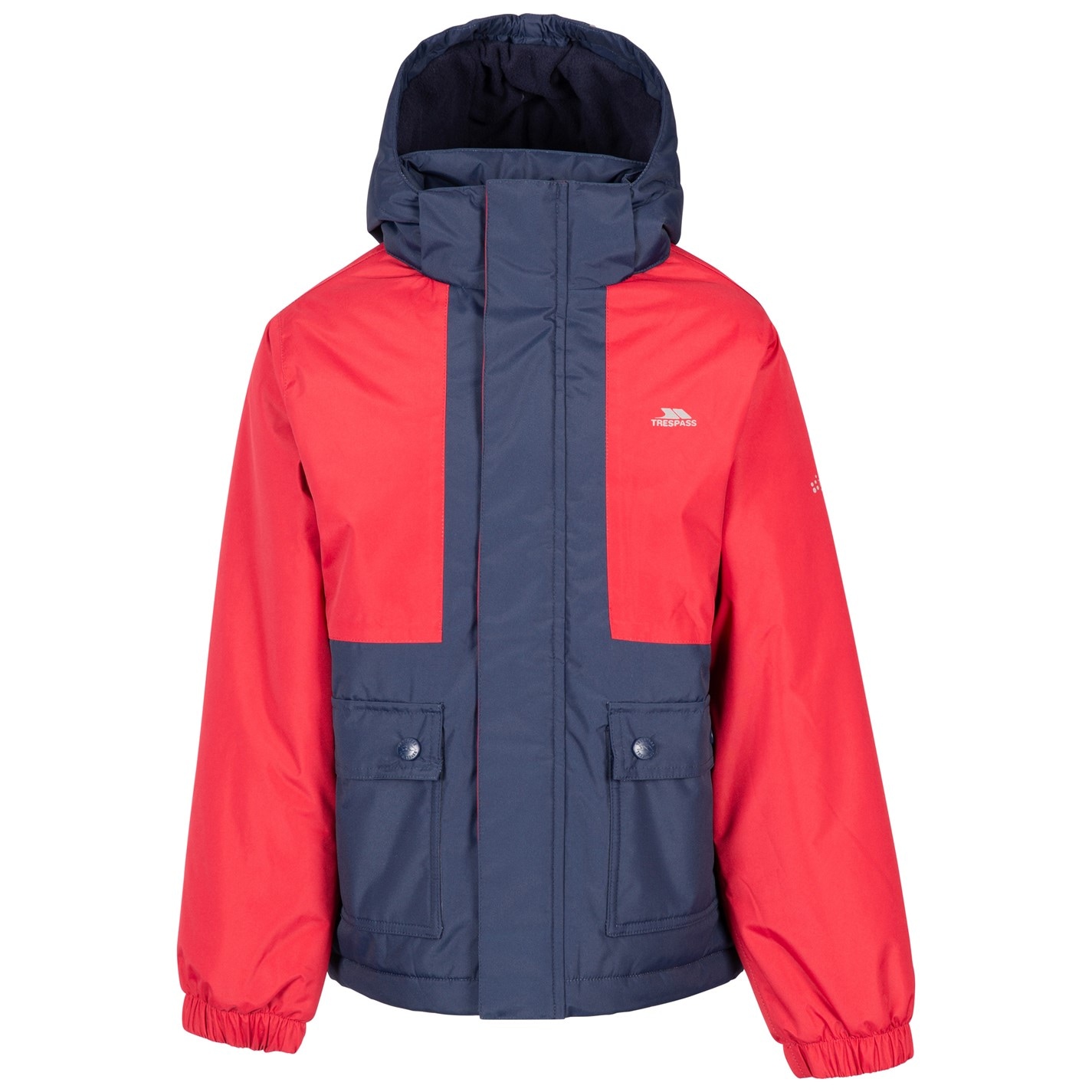 Trespass Red 7529776 Unisex Kids' Risk Waterproof Jacket - 1