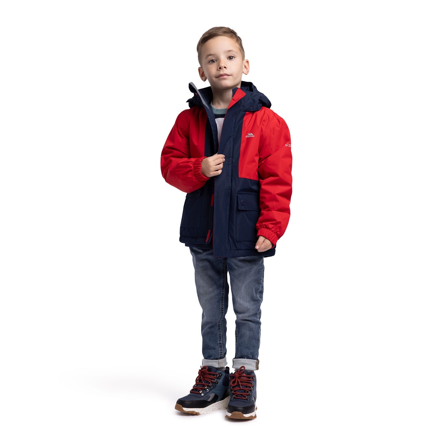 Trespass Red 7529776 Unisex Kids' Risk Waterproof Jacket - 2