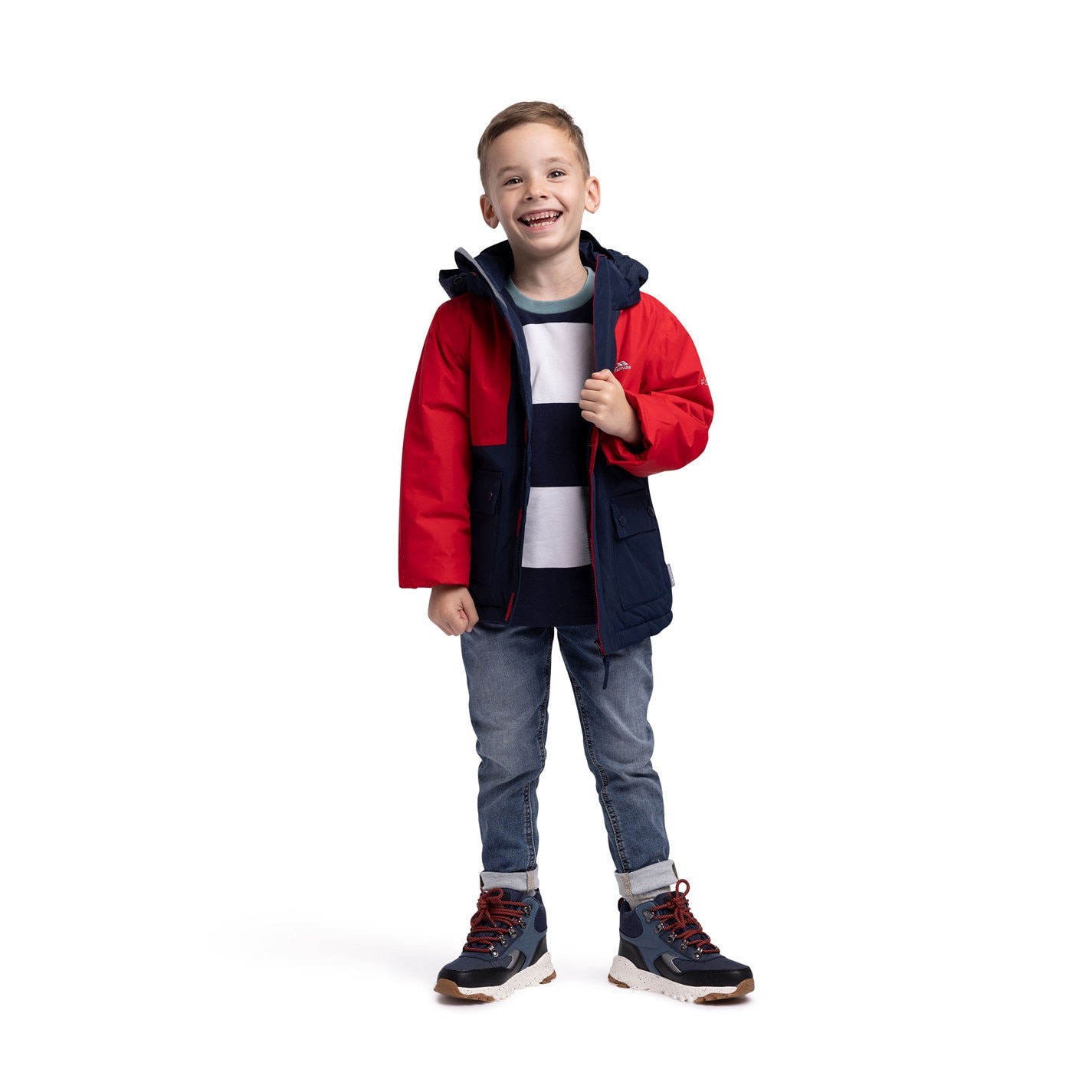 Trespass Red 7529776 Unisex Kids' Risk Waterproof Jacket - 6