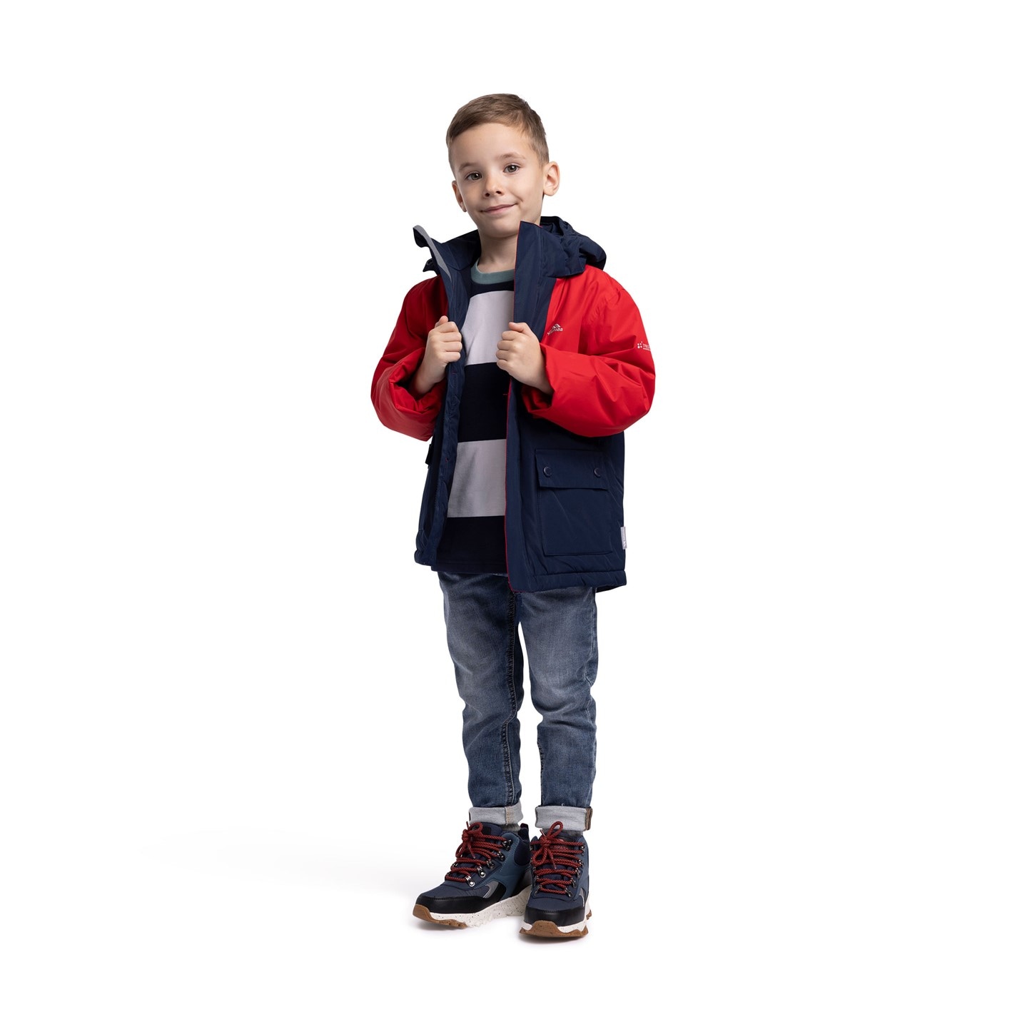 Trespass Red 7529776 Unisex Kids' Risk Waterproof Jacket - 4