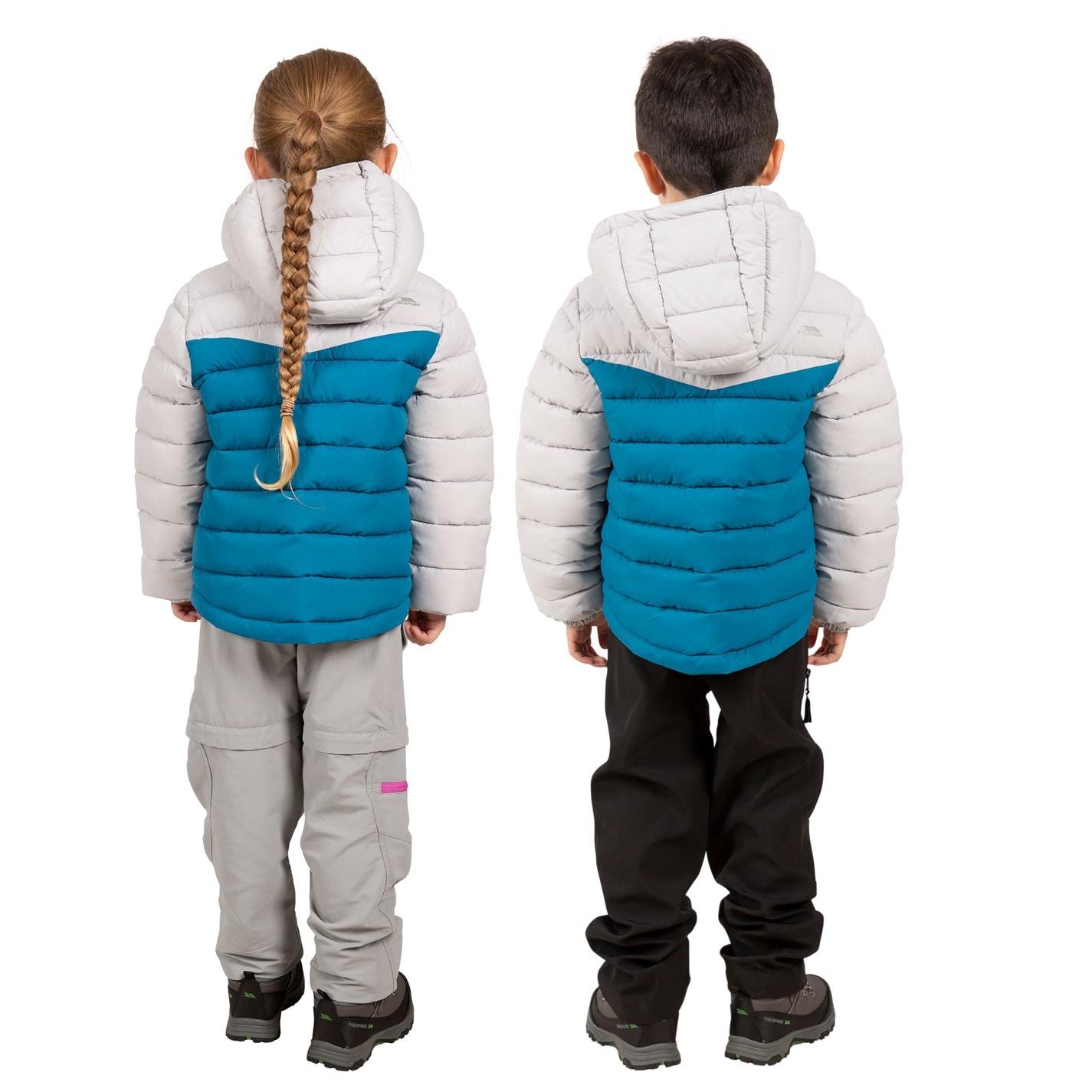 Trespass Rich Teal 2314670 Unisex Kids' Oskar Insulated Puffer Jacket - 4