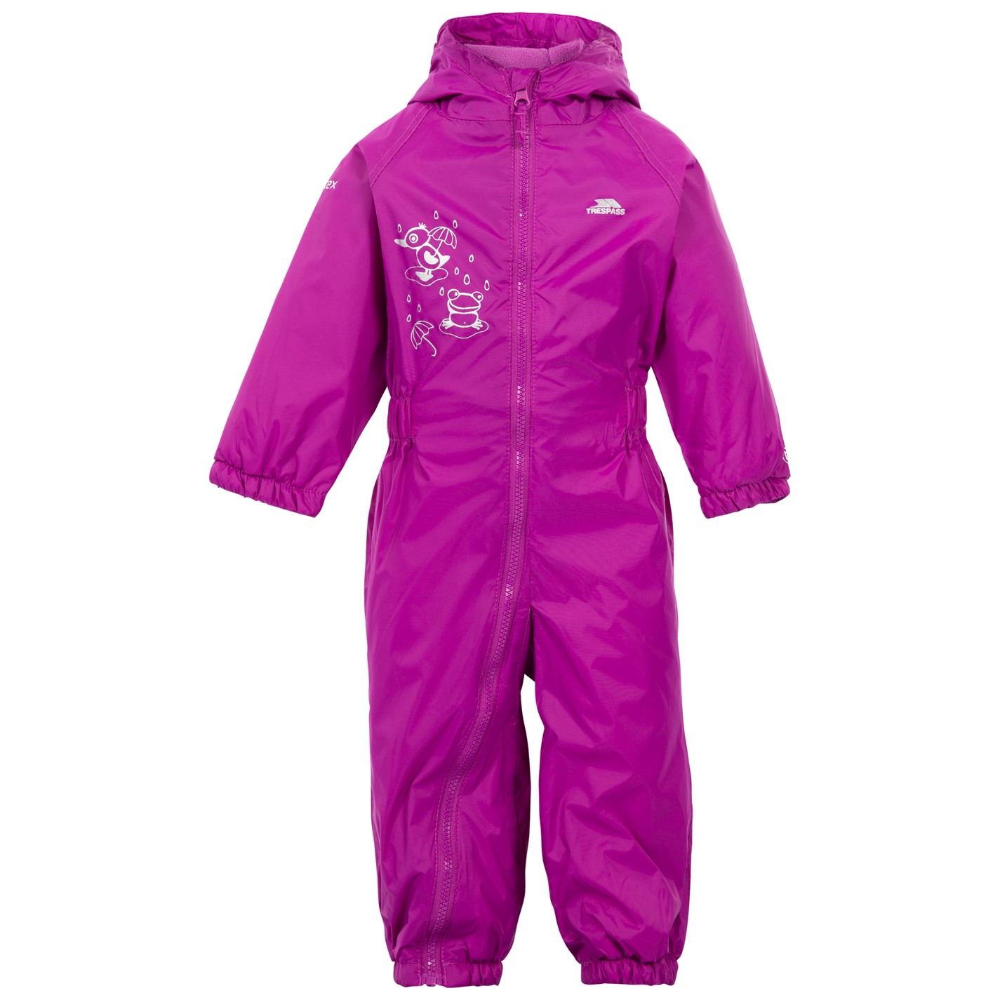 Trespass Purple Orchid 1093969 Unisex Kids' Dripdrop Waterproof Jacket - 3