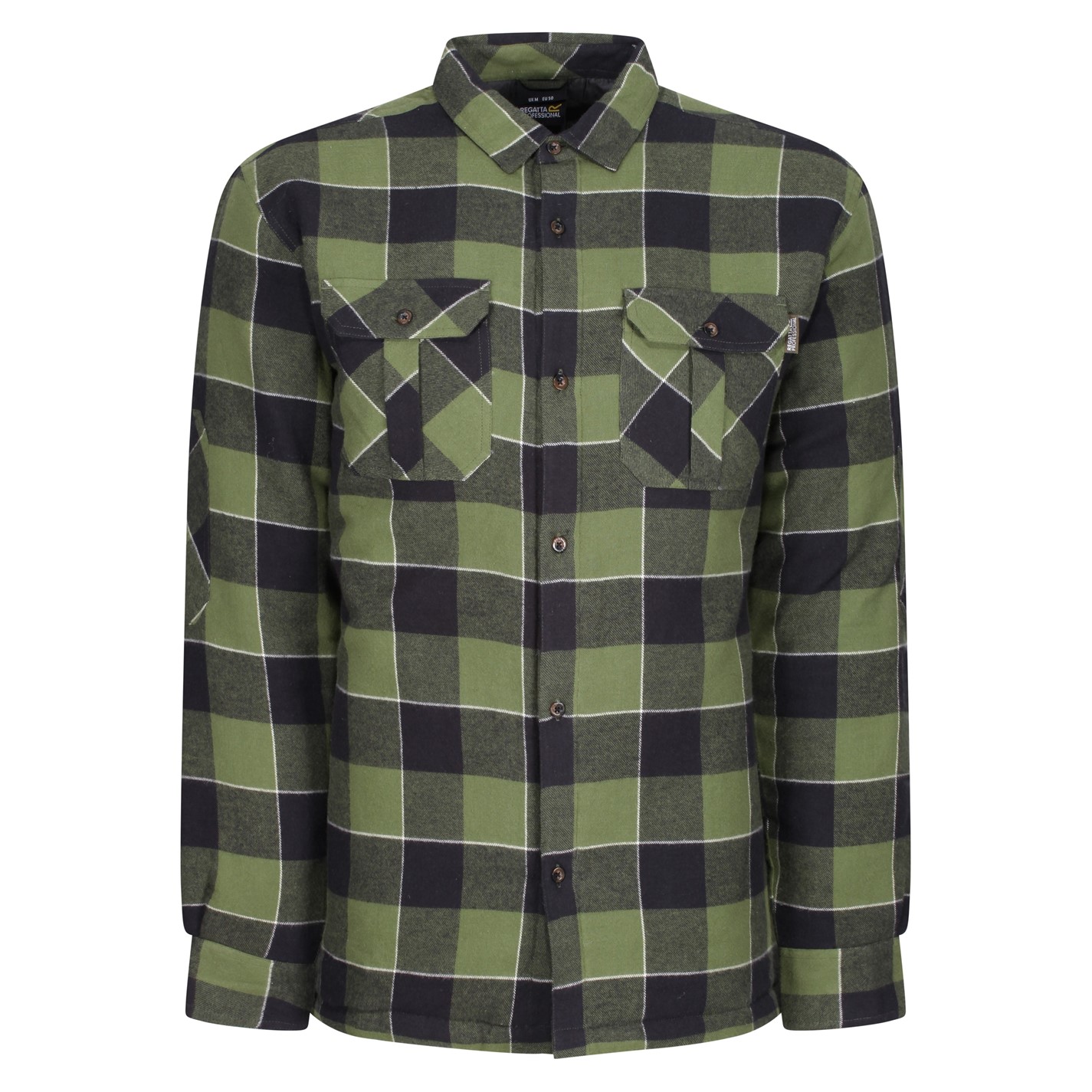 Košile Regatta Green Check 4589129 Men's Long Sleeve Shirt - 1