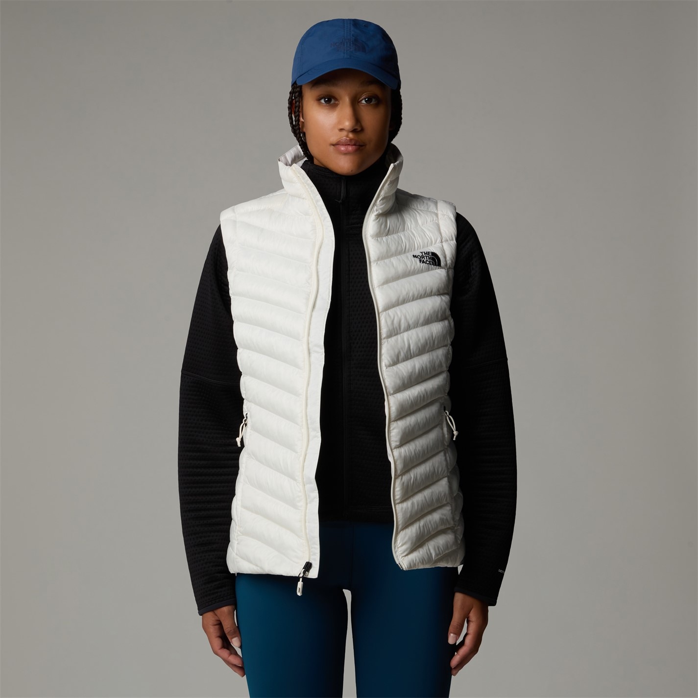 Vesta The North Face White Dune 8254098 Women's Huila TNF Outdoor Lightweight Slim Fit Gilet - 4
