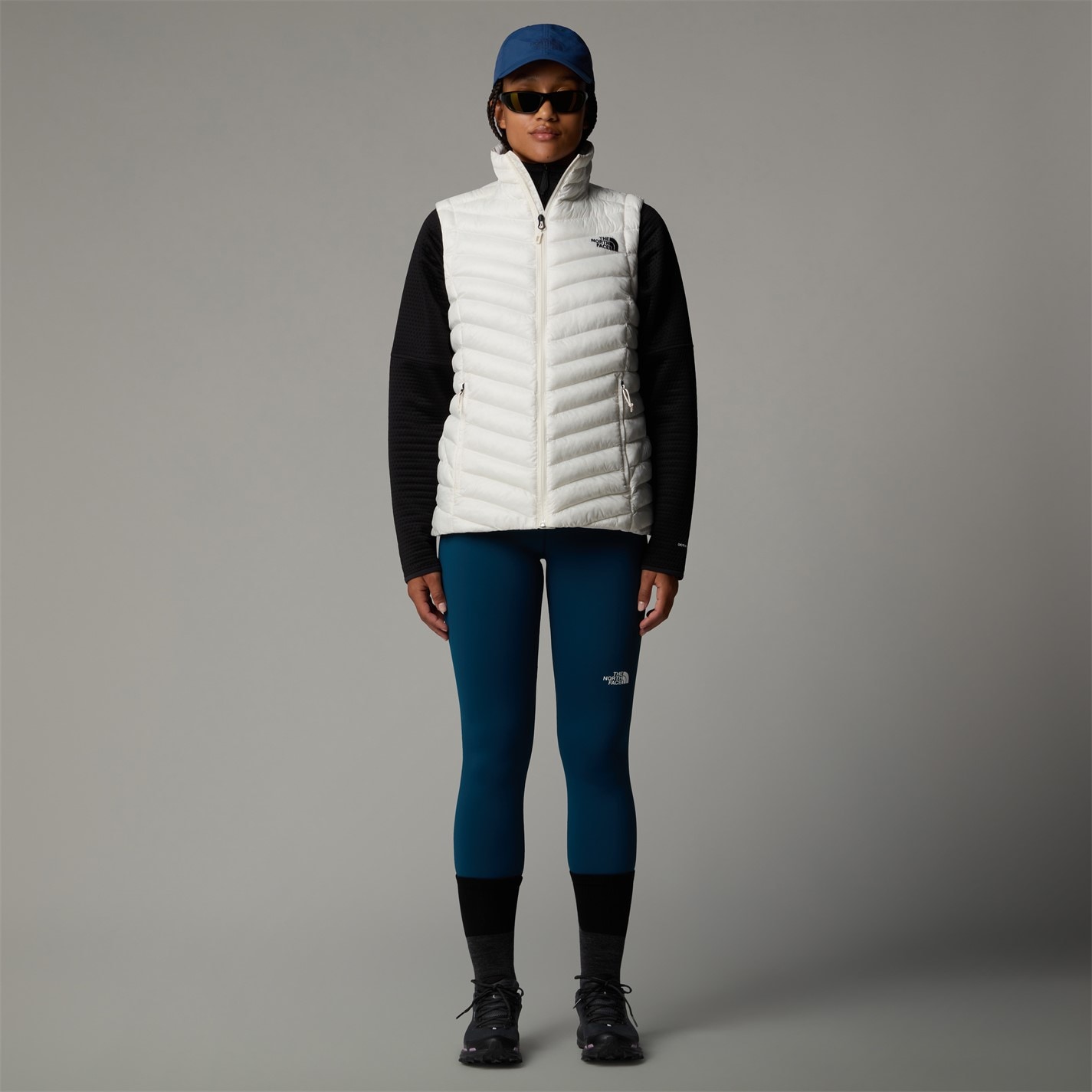 Vesta The North Face White Dune 8254098 Women's Huila TNF Outdoor Lightweight Slim Fit Gilet - 5