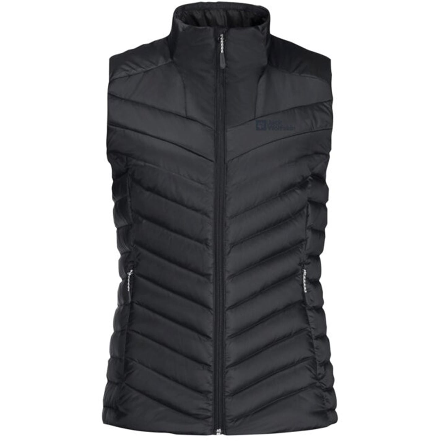 Vesta Jack Wolfskin Black 4317364 Women's Passamani Quilted Water-Resistant Gilet - 1