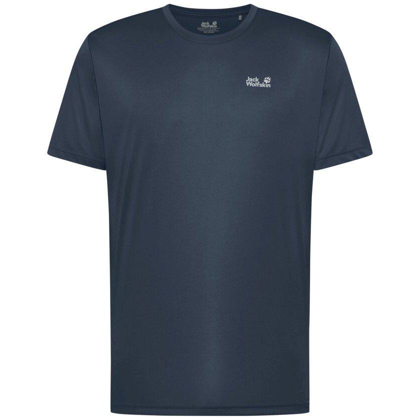 Tričko Jack Wolfskin Blue 4748270 Men's Short Sleeve Performance T-Shirt - 1