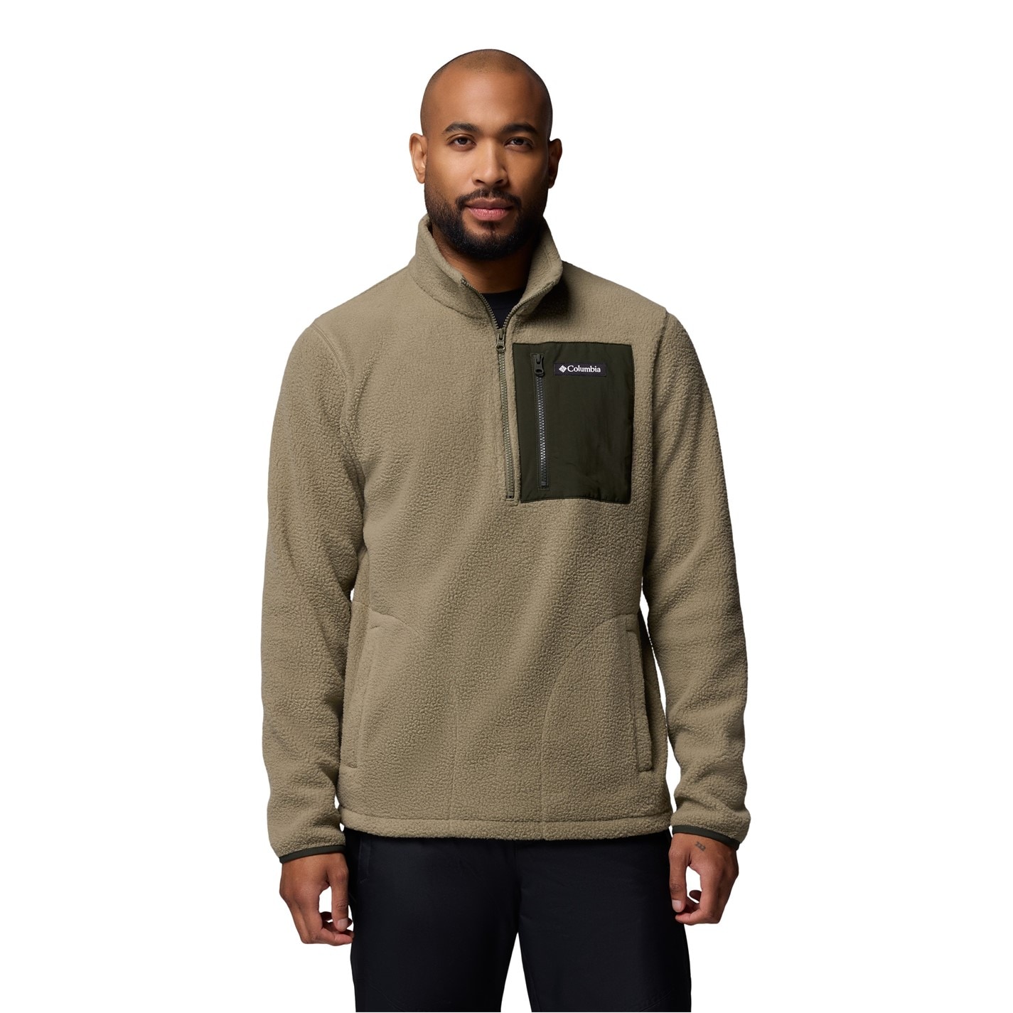 Bunda Columbia Green 587483 Jasper Ridge Fleece Mens - 1