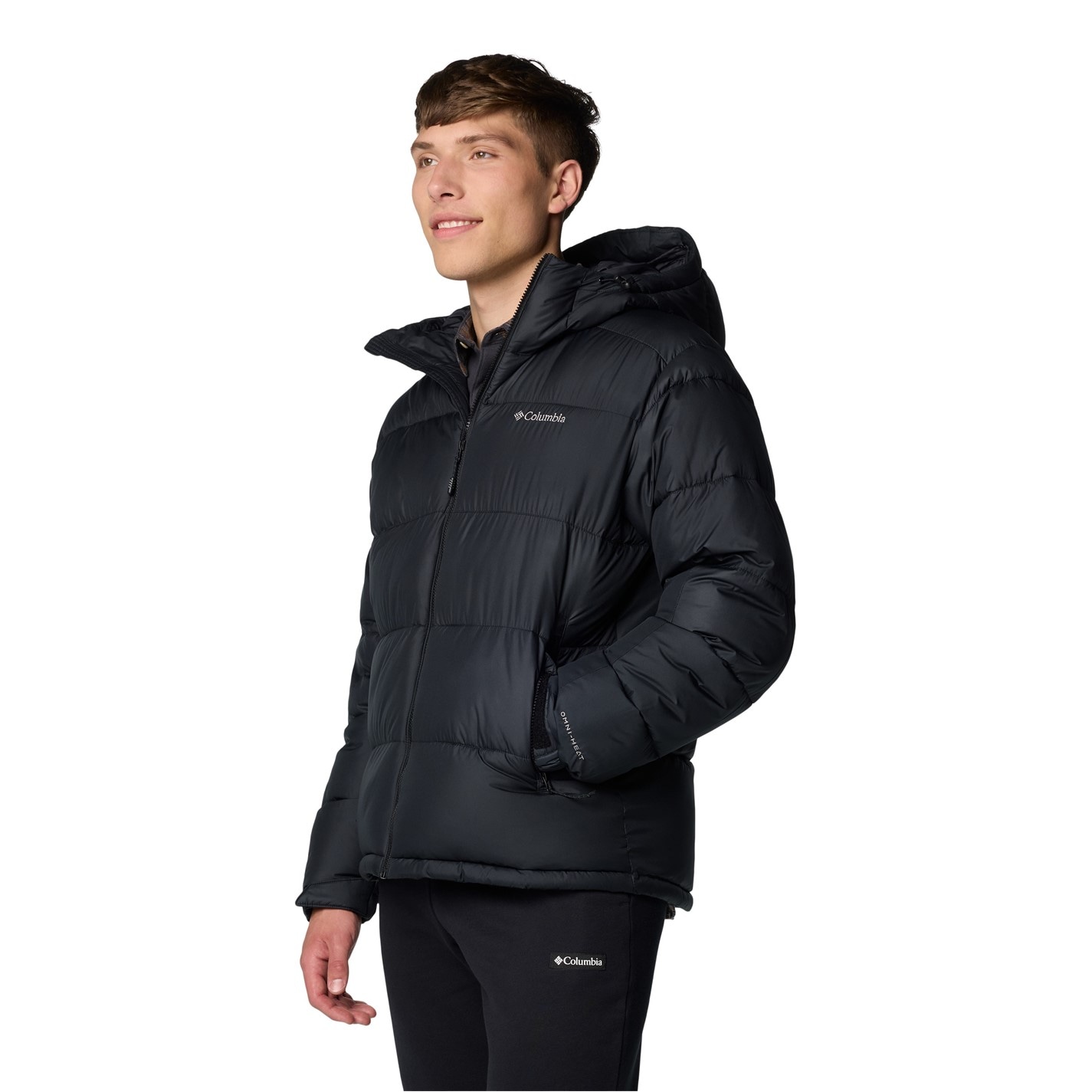 Bunda Columbia Black 8944006 Men's Pike Lake Hooded Water-Resistant Insulated Puffer Jacket - 4