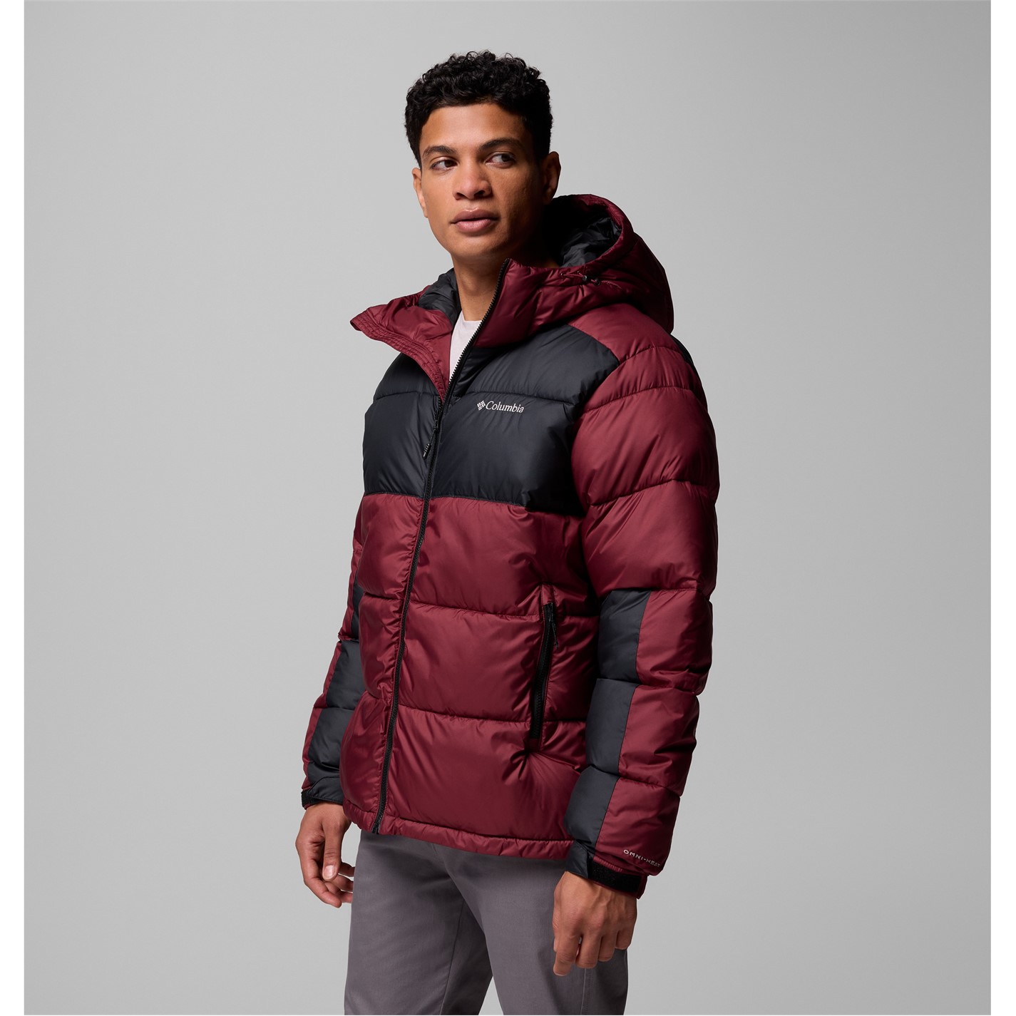 Bunda Columbia Rich Wine 899344 Men's Pike Lake Hooded Water-Resistant Insulated Puffer Jacket - 3