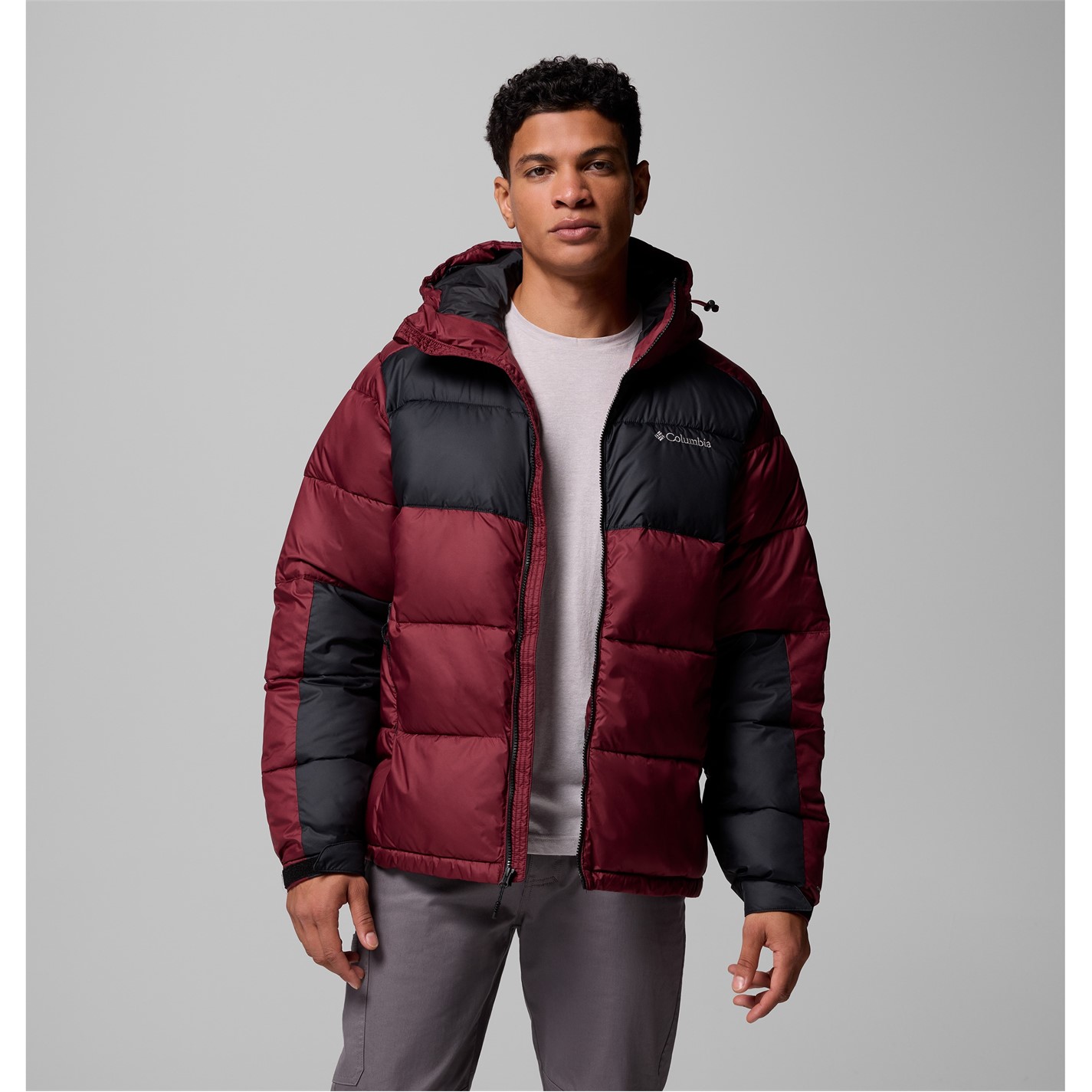 Bunda Columbia Rich Wine 899344 Men's Pike Lake Hooded Water-Resistant Insulated Puffer Jacket - 4