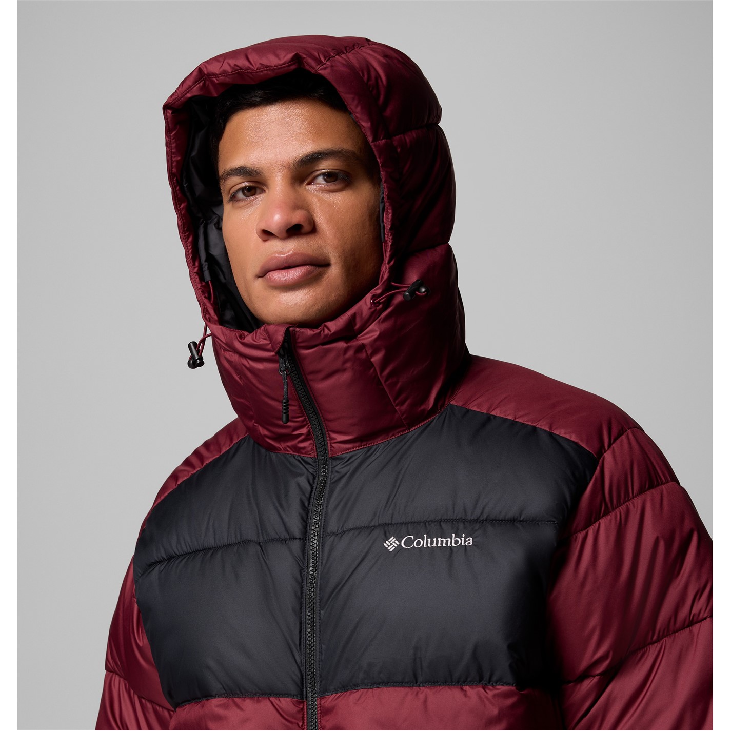 Bunda Columbia Rich Wine 899344 Men's Pike Lake Hooded Water-Resistant Insulated Puffer Jacket - 9