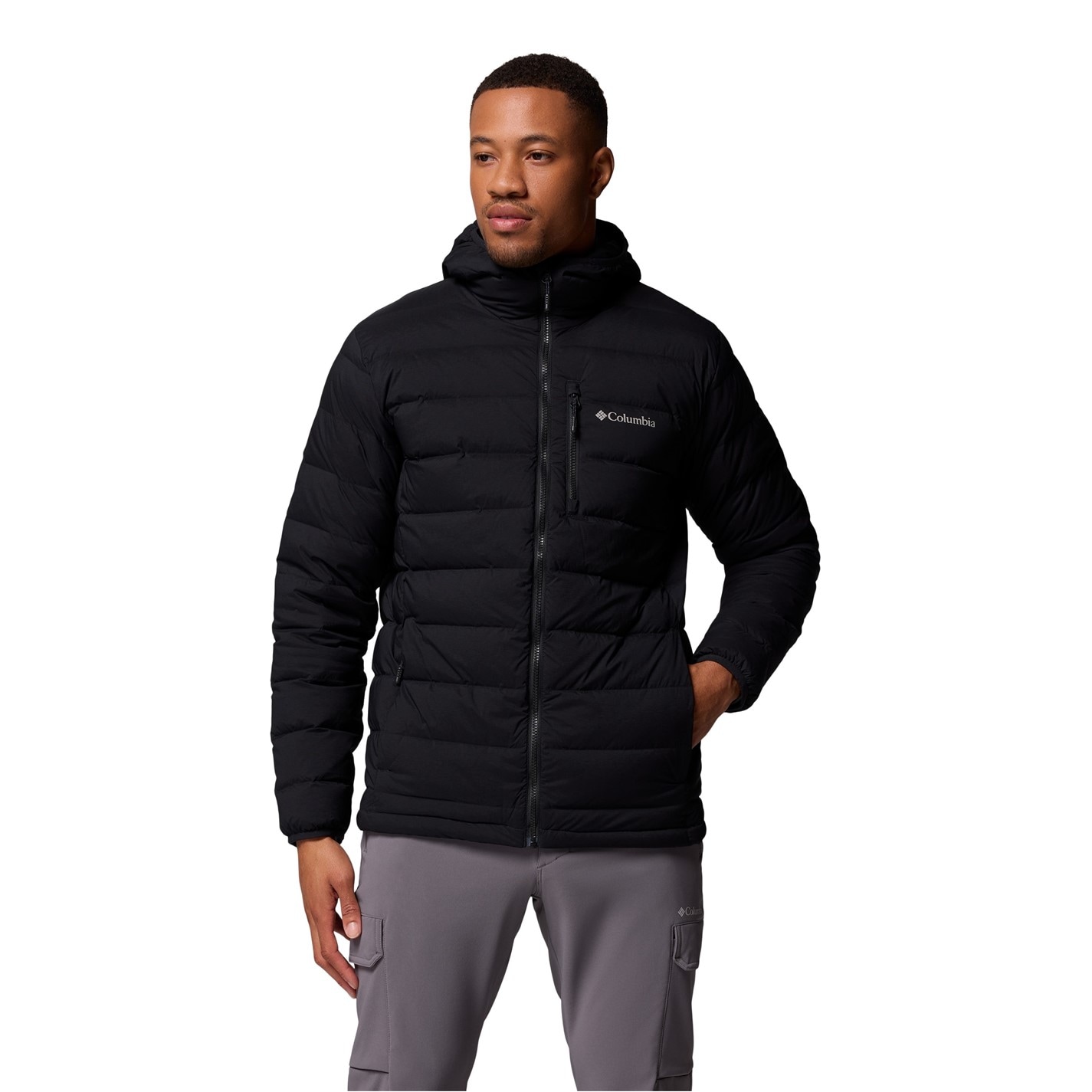 Bunda Columbia Black 9583695 Men's Drift Peak 4-Way Stretch Water-Resistant Down Jacket - 1