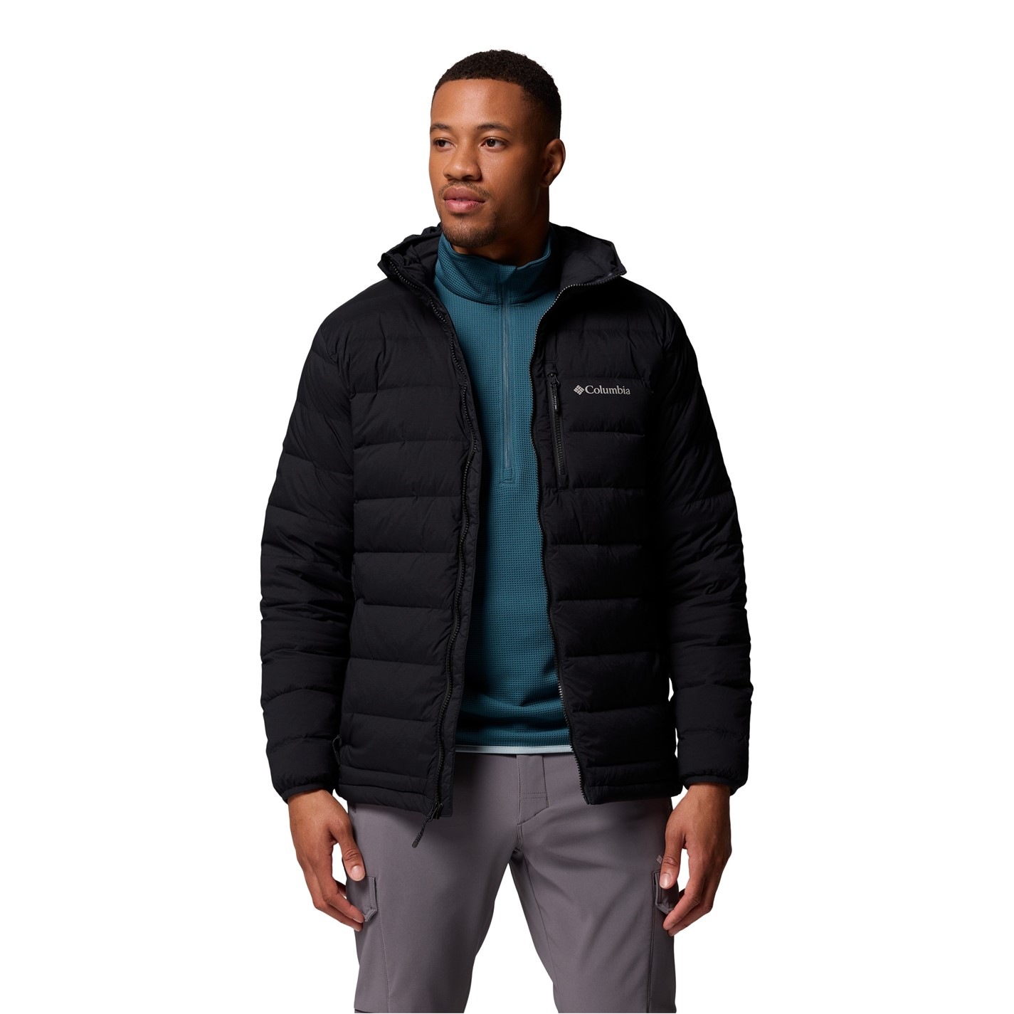Bunda Columbia Black 9583695 Men's Drift Peak 4-Way Stretch Water-Resistant Down Jacket - 4