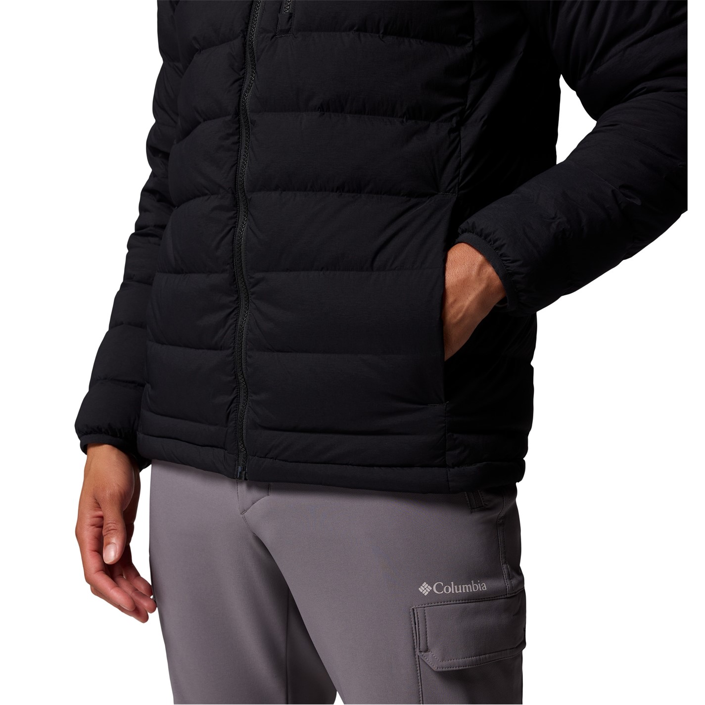 Bunda Columbia Black 9583695 Men's Drift Peak 4-Way Stretch Water-Resistant Down Jacket - 6