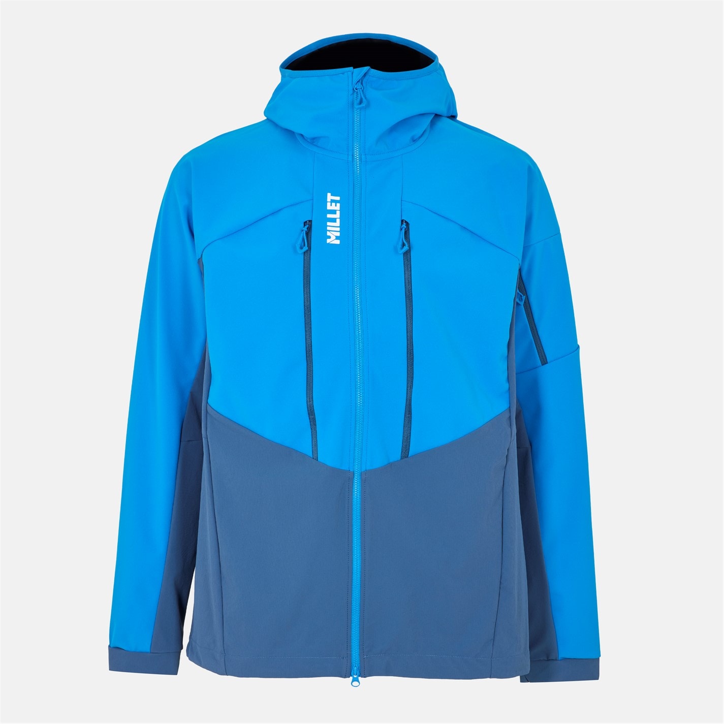Bunda Millet Dark Denim 540315 Men's White Weather-Resistant Lightweight Softshell Jacket - 1