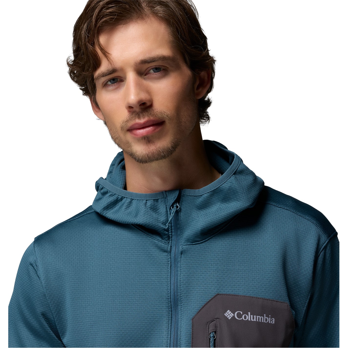 Bunda Columbia Blue 7938910 Tall Heights™ Hdd Grid Fleece Full Zip - 4