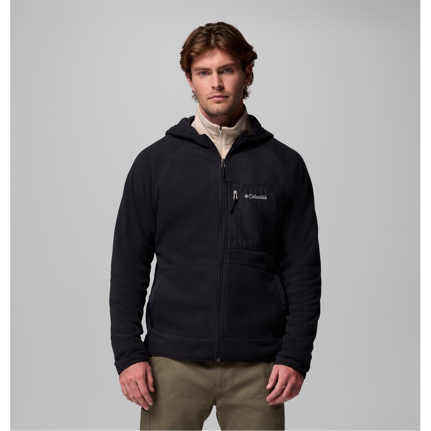 Bunda Columbia Black 3536817 Fast Trek Hooded Fleece Mens - 2