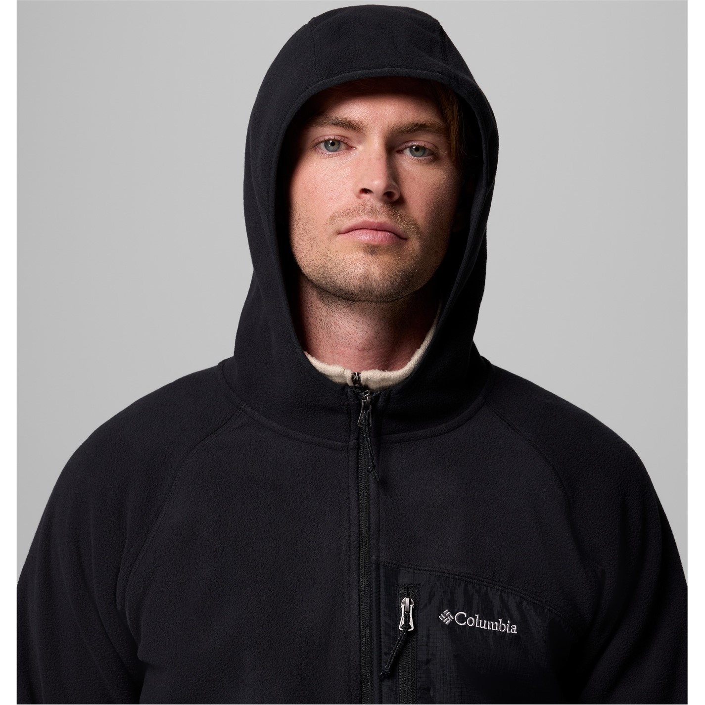 Bunda Columbia Black 3536817 Fast Trek Hooded Fleece Mens - 6