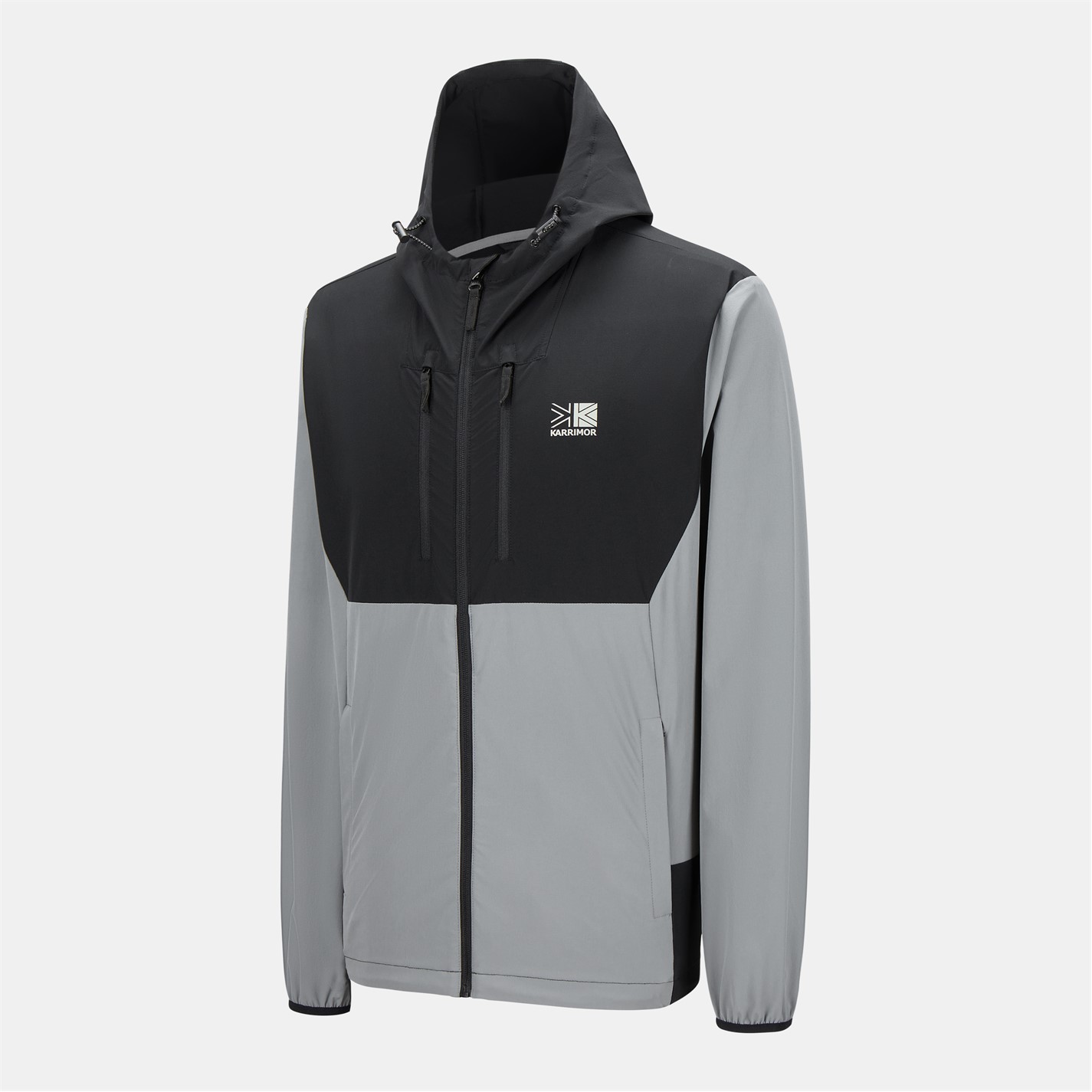 Bunda Karrimor Grey 6659408 Mens Base Camp Windproof DWR Long Sleeve Softshell Jacket - 3