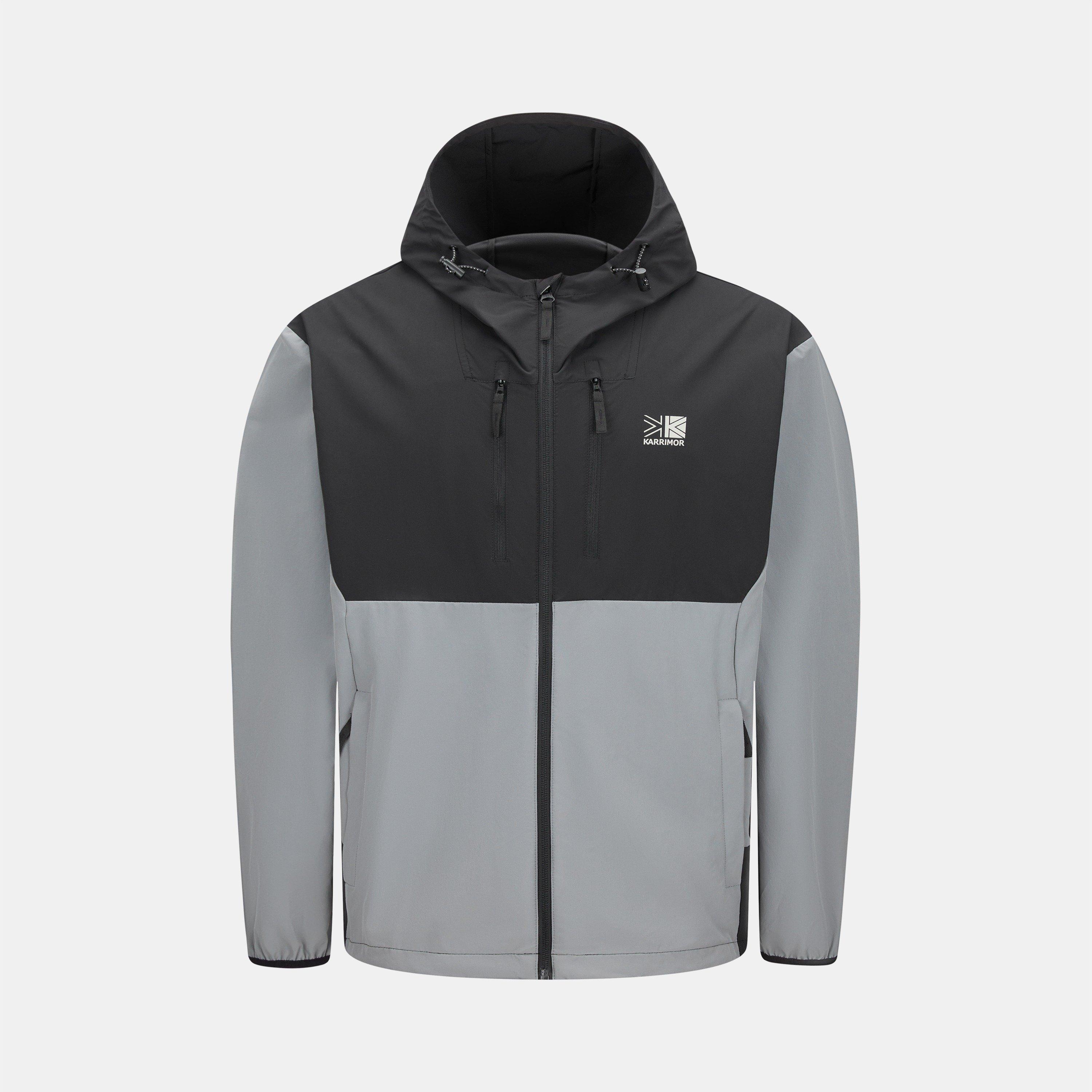 Bunda Karrimor Grey/Black 8162607 Mens Base Camp Windproof DWR Long Sleeve Softshell Jacket - 1