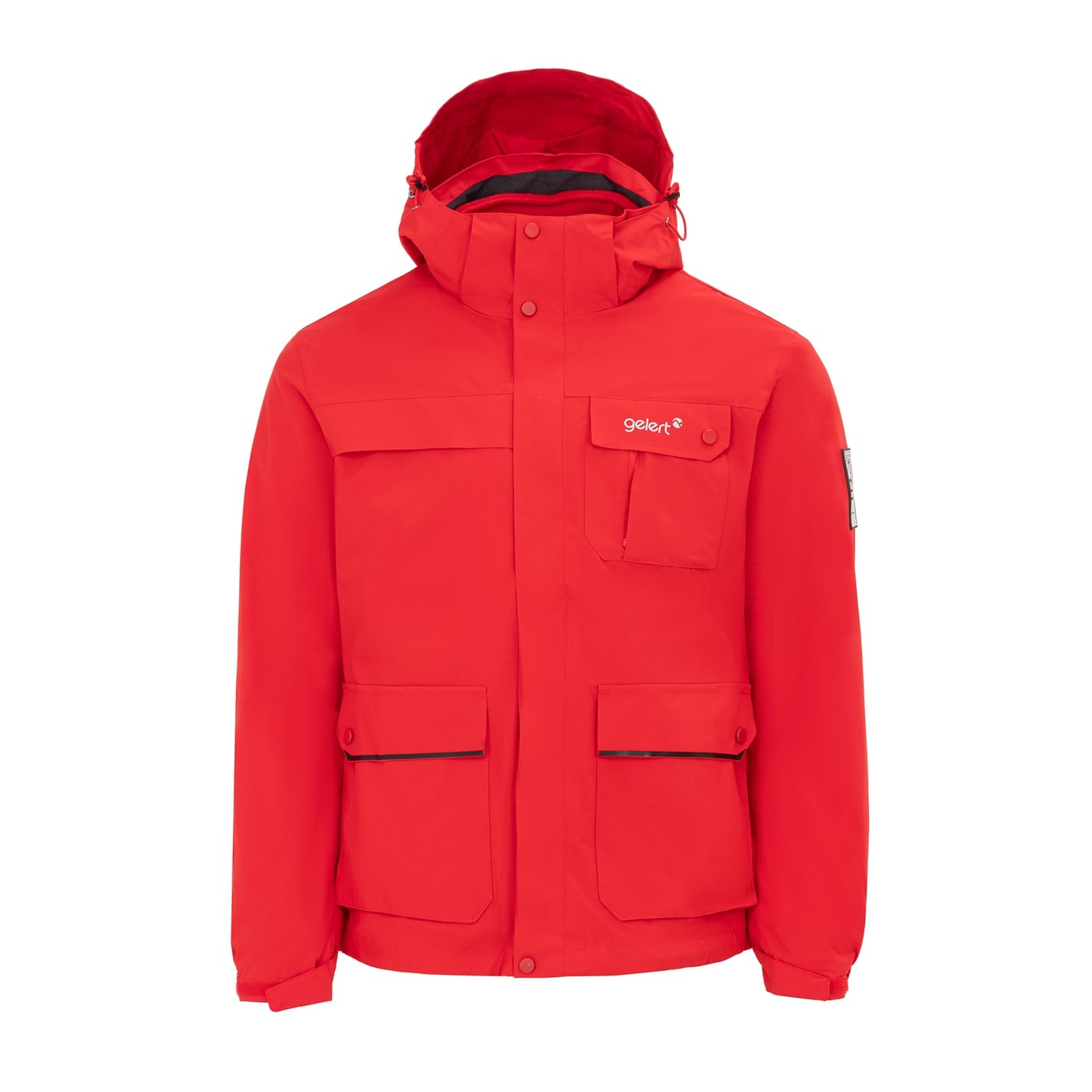 Bunda Gelert Red 2132527 Men's 3-in-1 Windproof Fleece Lined Detachable Hood Long Sleeve Jacket - 1