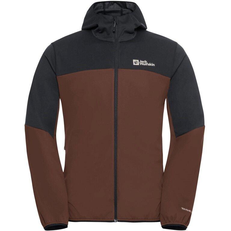 Bunda Jack Wolfskin Hot choc 5899671 Men's Feldberg Water Resistant Windproof Hooded Long Sleeve Softshell Jacket - 1