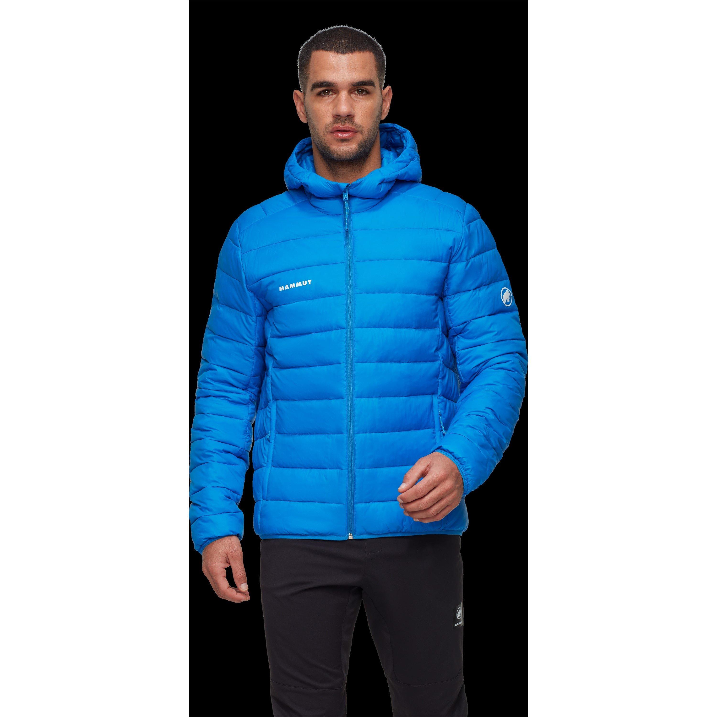 Bunda Mammut Glacier Blue 8446286 Men's Crag IN Hoodie Full-Zip Funnel-Neck Puffer Jacket - 3