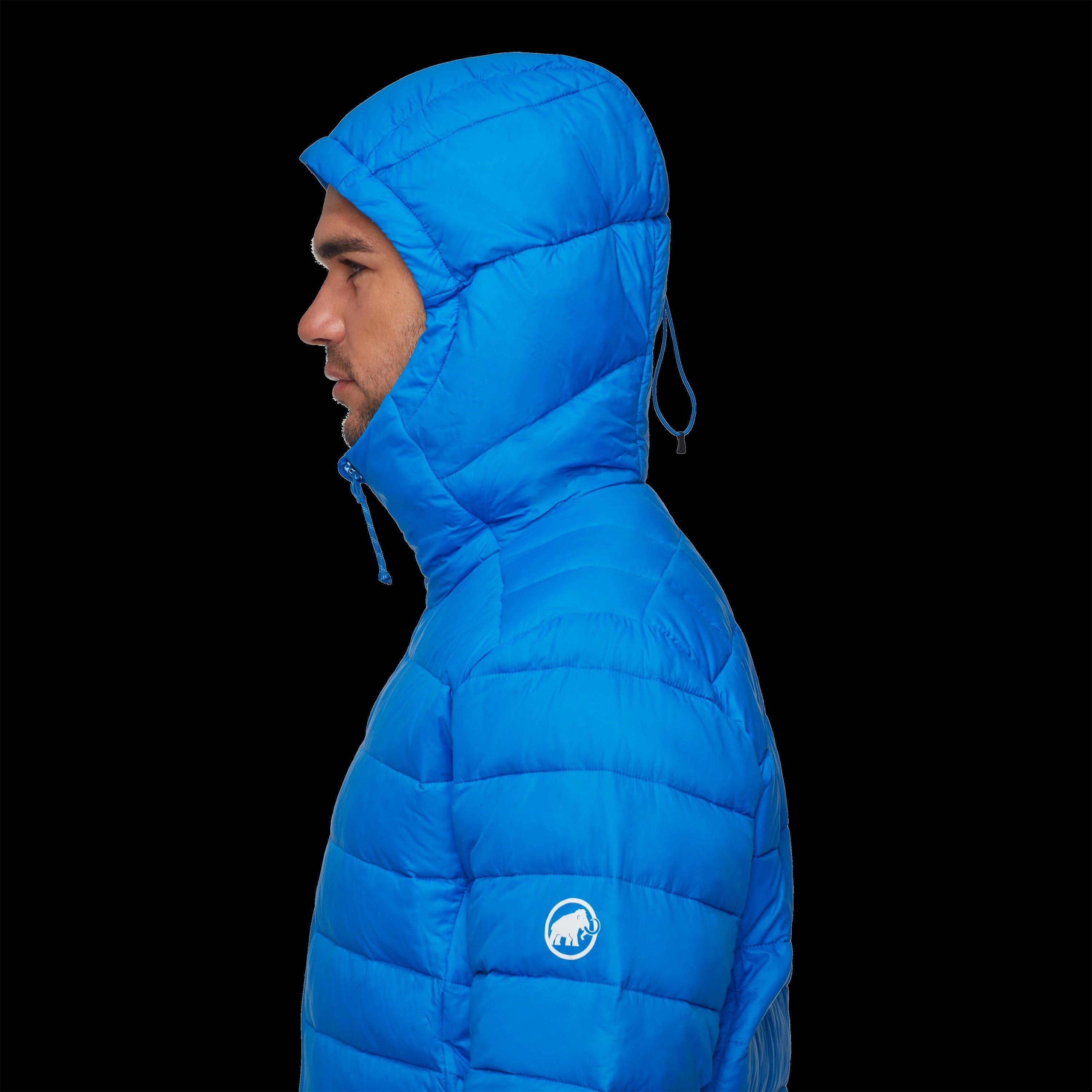 Bunda Mammut Glacier Blue 8446286 Men's Crag IN Hoodie Full-Zip Funnel-Neck Puffer Jacket - 5