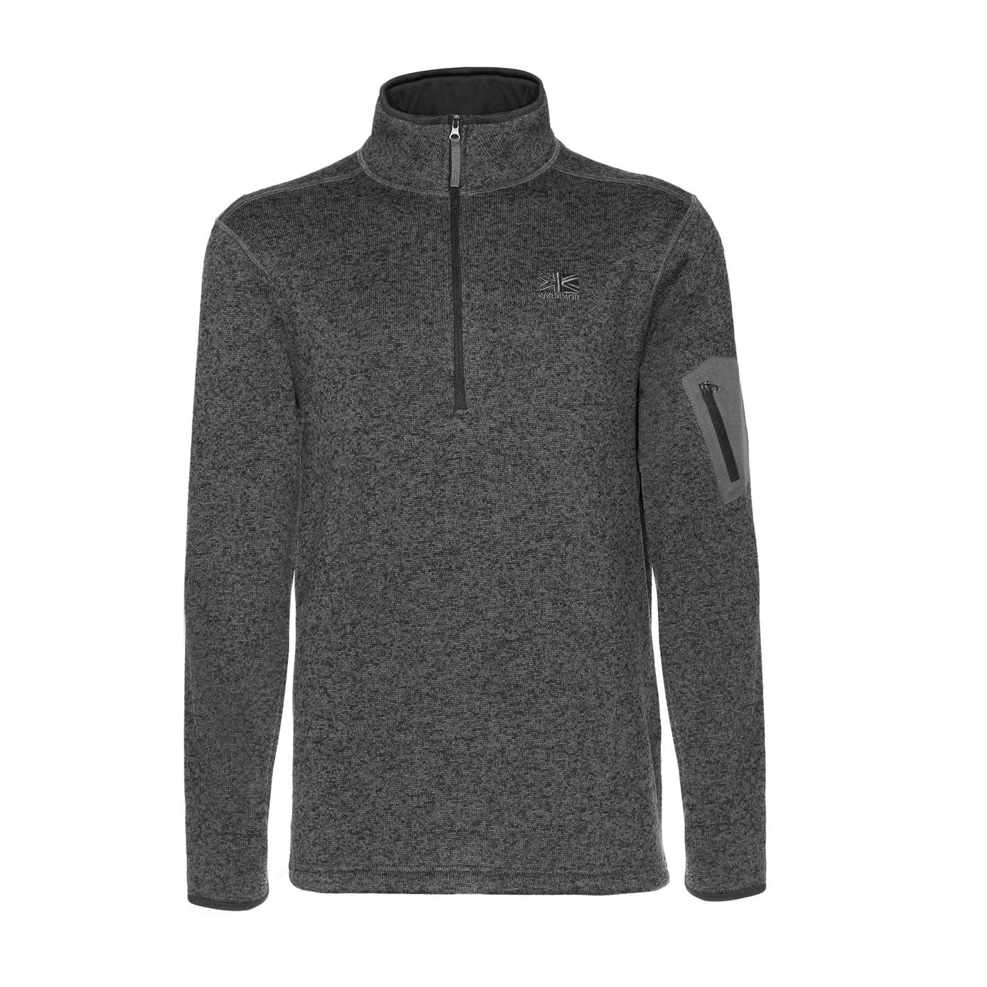 Bunda Karrimor Charcoal Marl 3336490 1/4 Zip Orbit Fleece Mens - 1