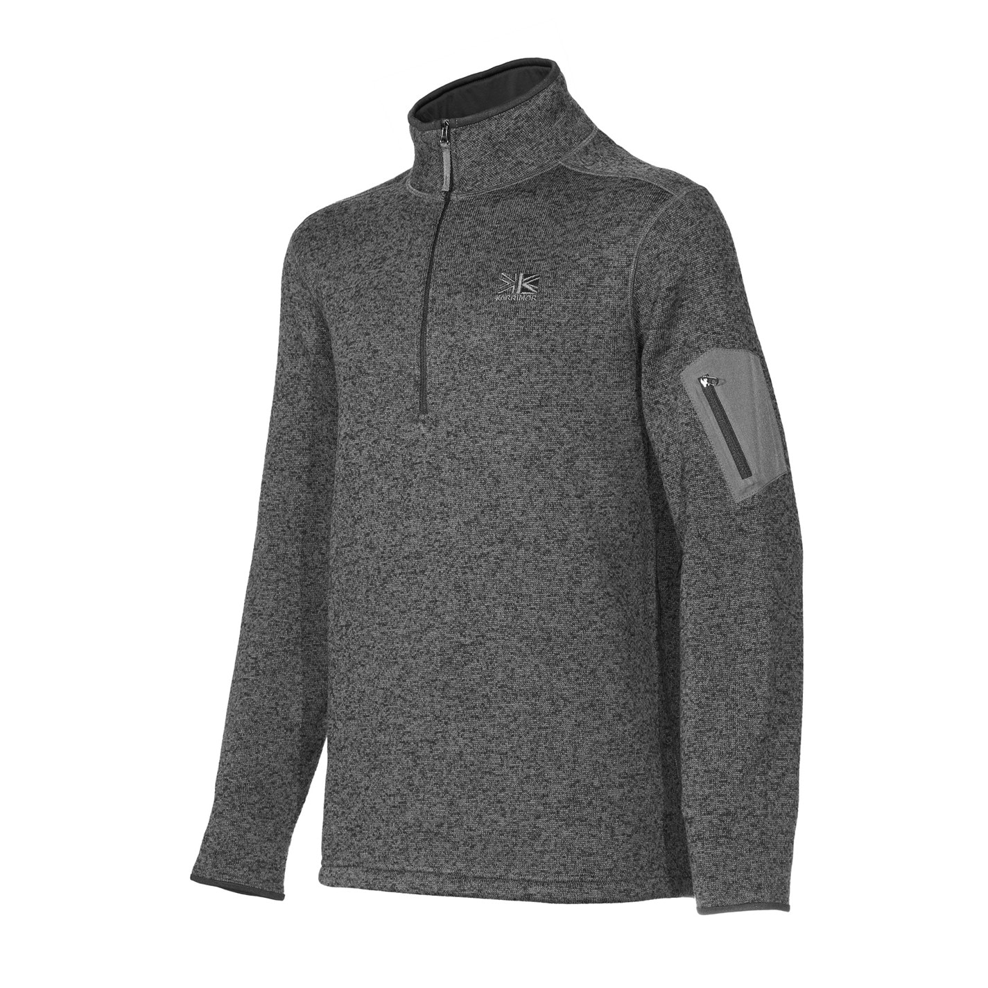 Bunda Karrimor Charcoal Marl 3336490 1/4 Zip Orbit Fleece Mens - 6