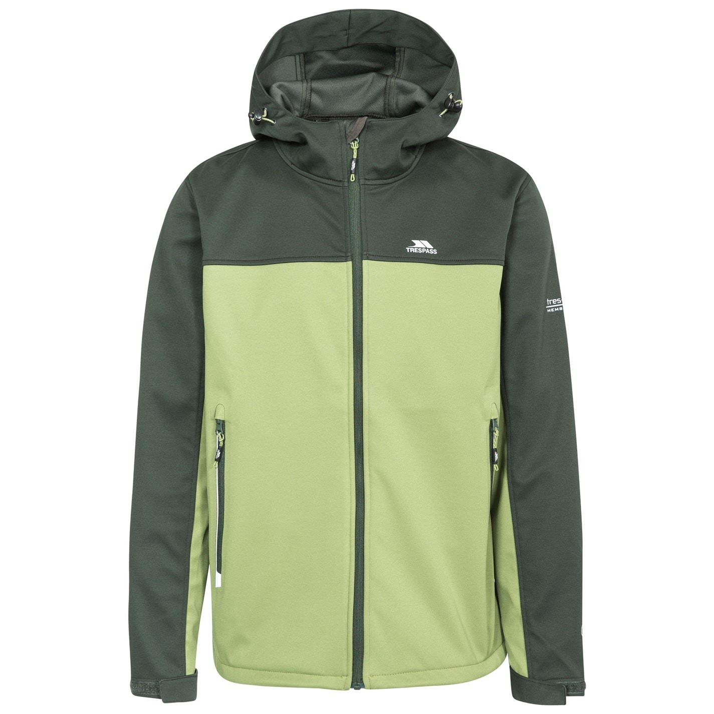 Bunda Trespass Olive 764081 Men's Palin Weather-Resistant Streamlined Fit Softshell Jacket - 1