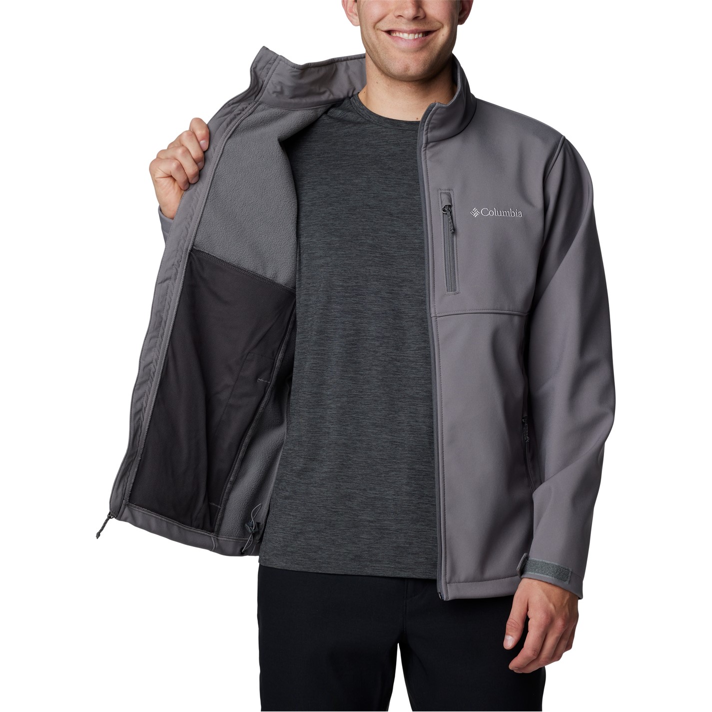 Bunda Columbia Grey 3680051 Men's Ascender Water and Wind Resistant Softshell Jacket - 5