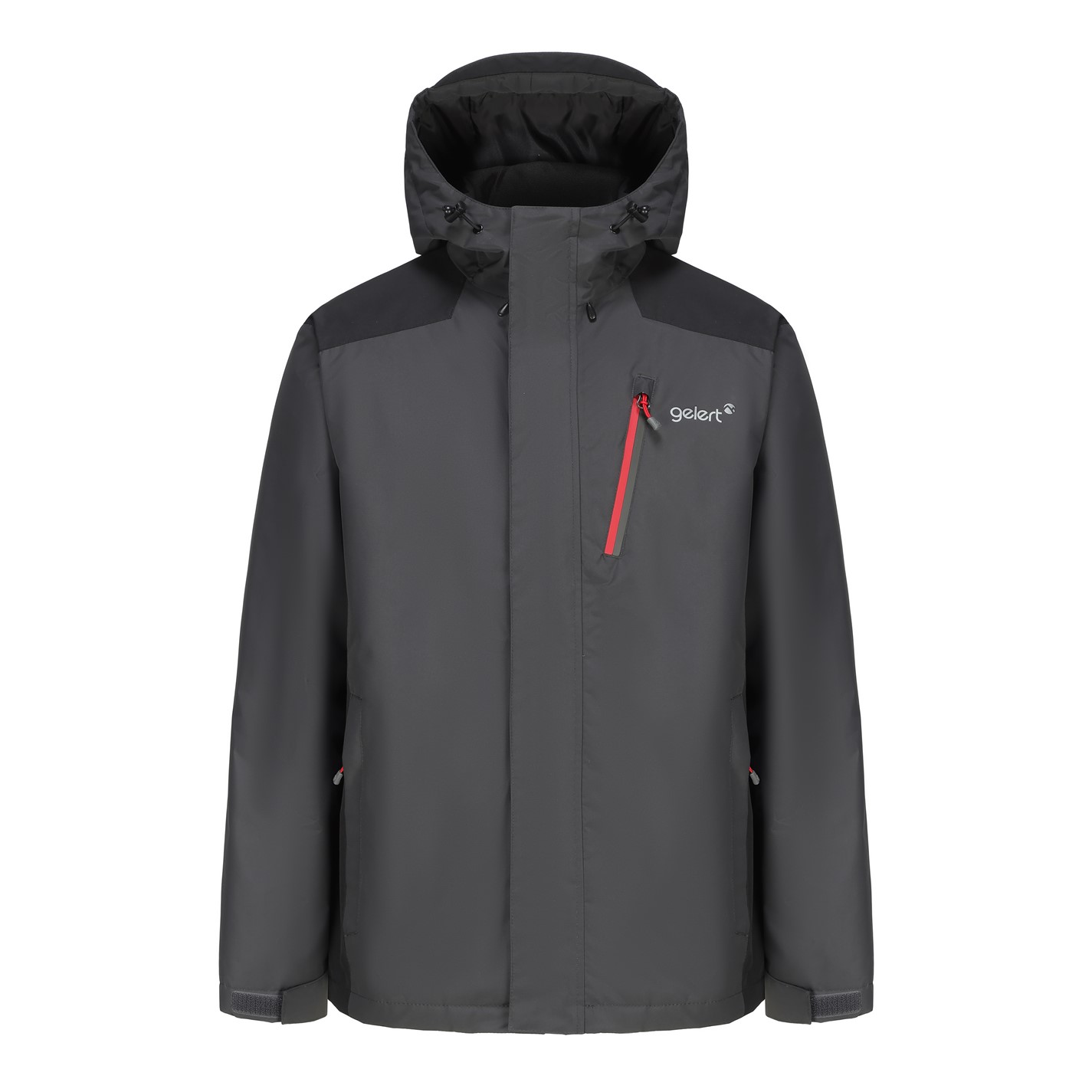 Bunda Gelert Charcoal 7308002 Mens Horizon Waterproof Hooded Long Sleeve Insulated Puffer Jacket - 1