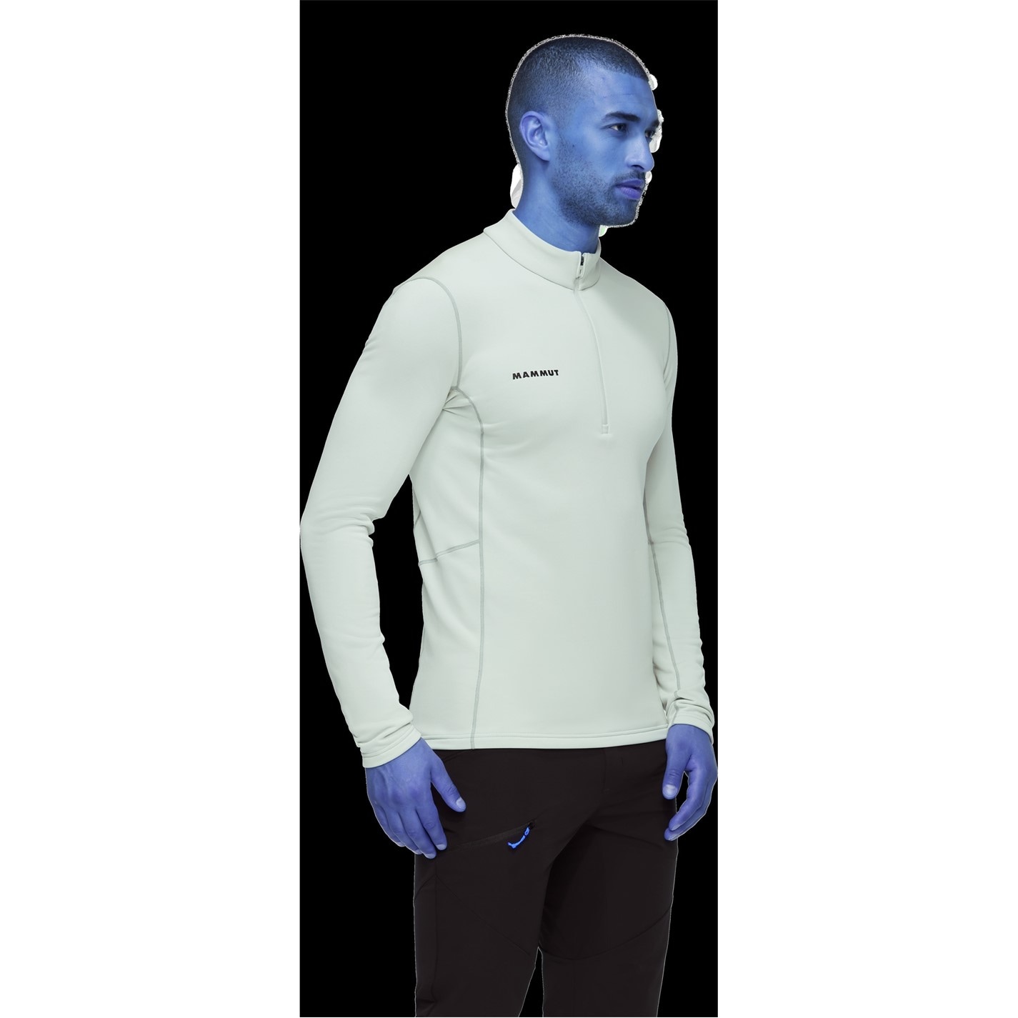 Bunda Mammut Silver Sage 886506 Men's Aener 1/4 Zip Fleece - 4
