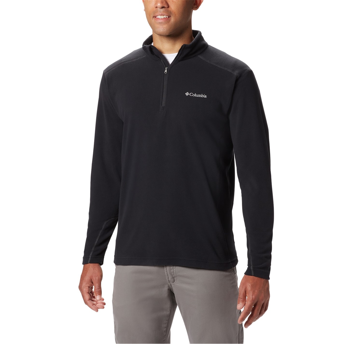 Bunda Columbia Black 8170668 Klamath Range Half Zip Fleece Mens - 1