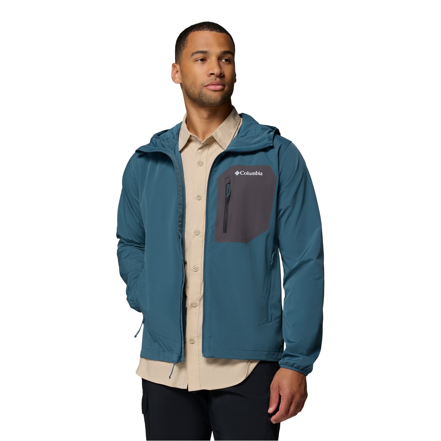 Bunda Columbia Blue 2977490 Men's Tall Heights Water Repellent Softshell Jacket - 3