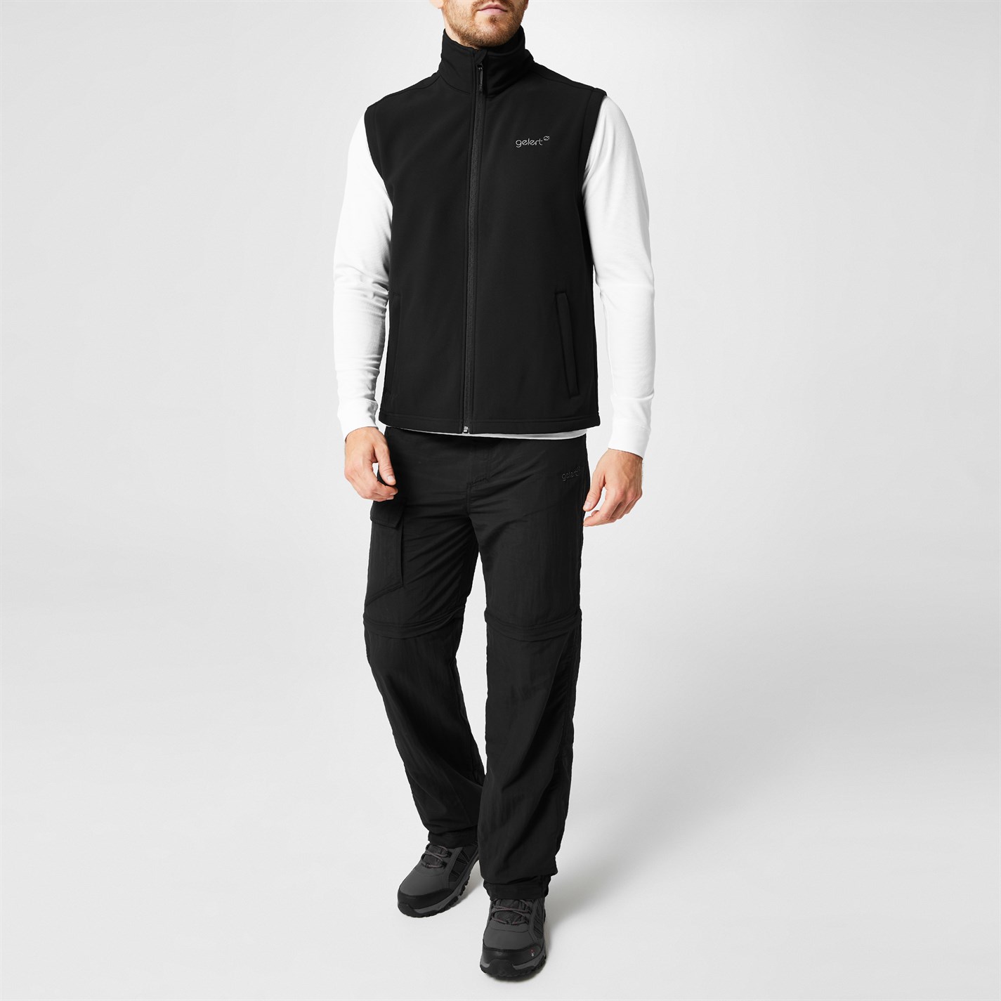 Bunda Gelert Black 4943061 Men's Softshell Fleece Lined Sleeveless Gilet - 2