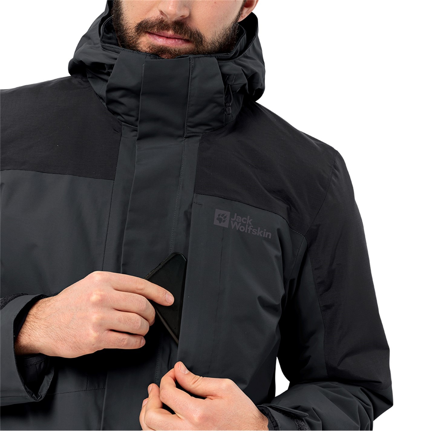 Bunda Jack Wolfskin Phantom 1097033 Men's Romberg Waterproof Windproof PrimaLoft 3-in-1 Jacket - 5