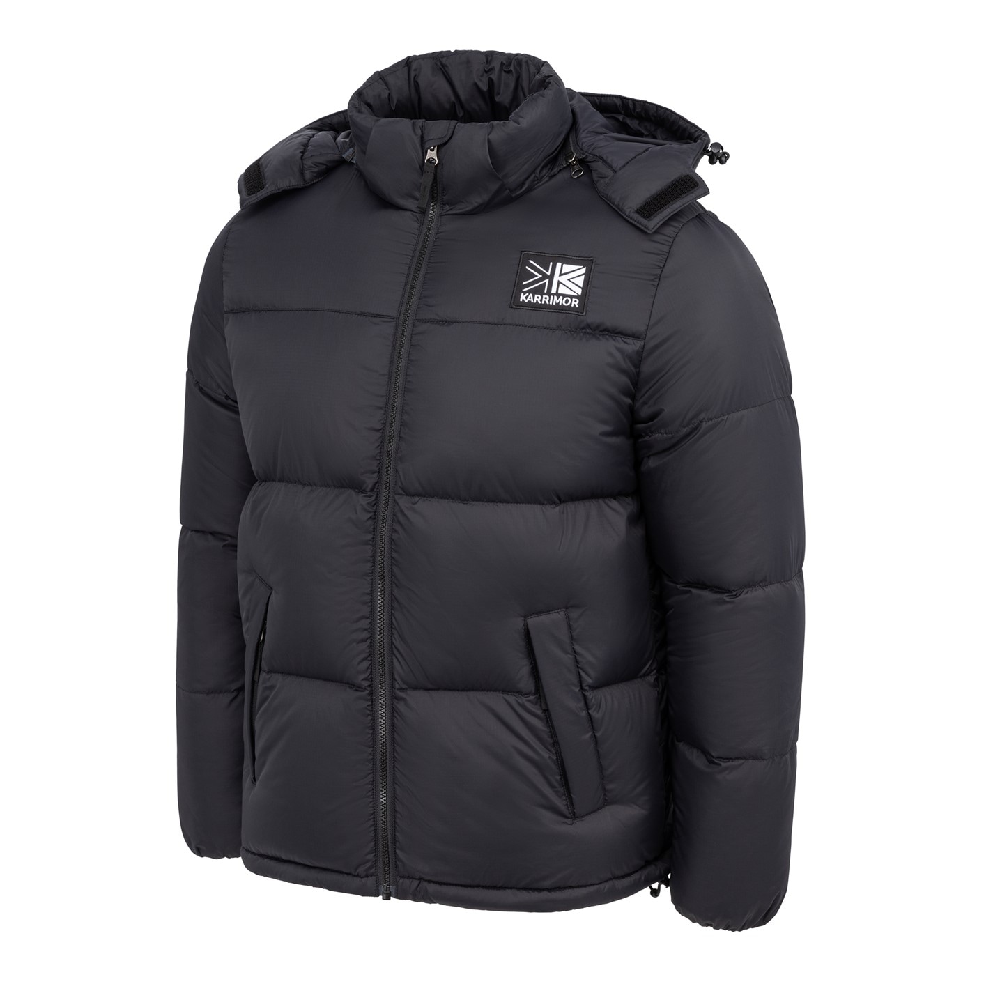 Bunda Karrimor Black 7161712 Mens Base Camp Wind Resistant Duck Down Detachable Hood Long Sleeve Down Jacket - 3