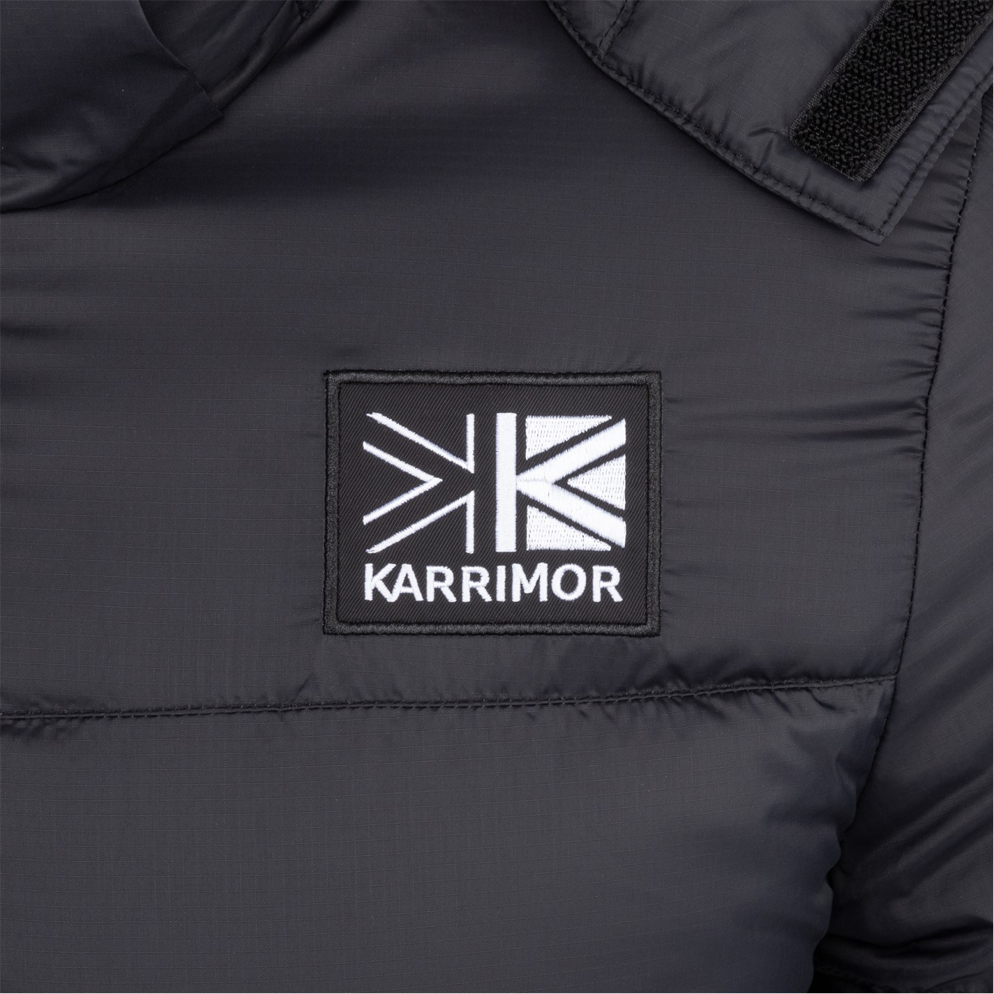 Bunda Karrimor Black 7161712 Mens Base Camp Wind Resistant Duck Down Detachable Hood Long Sleeve Down Jacket - 6