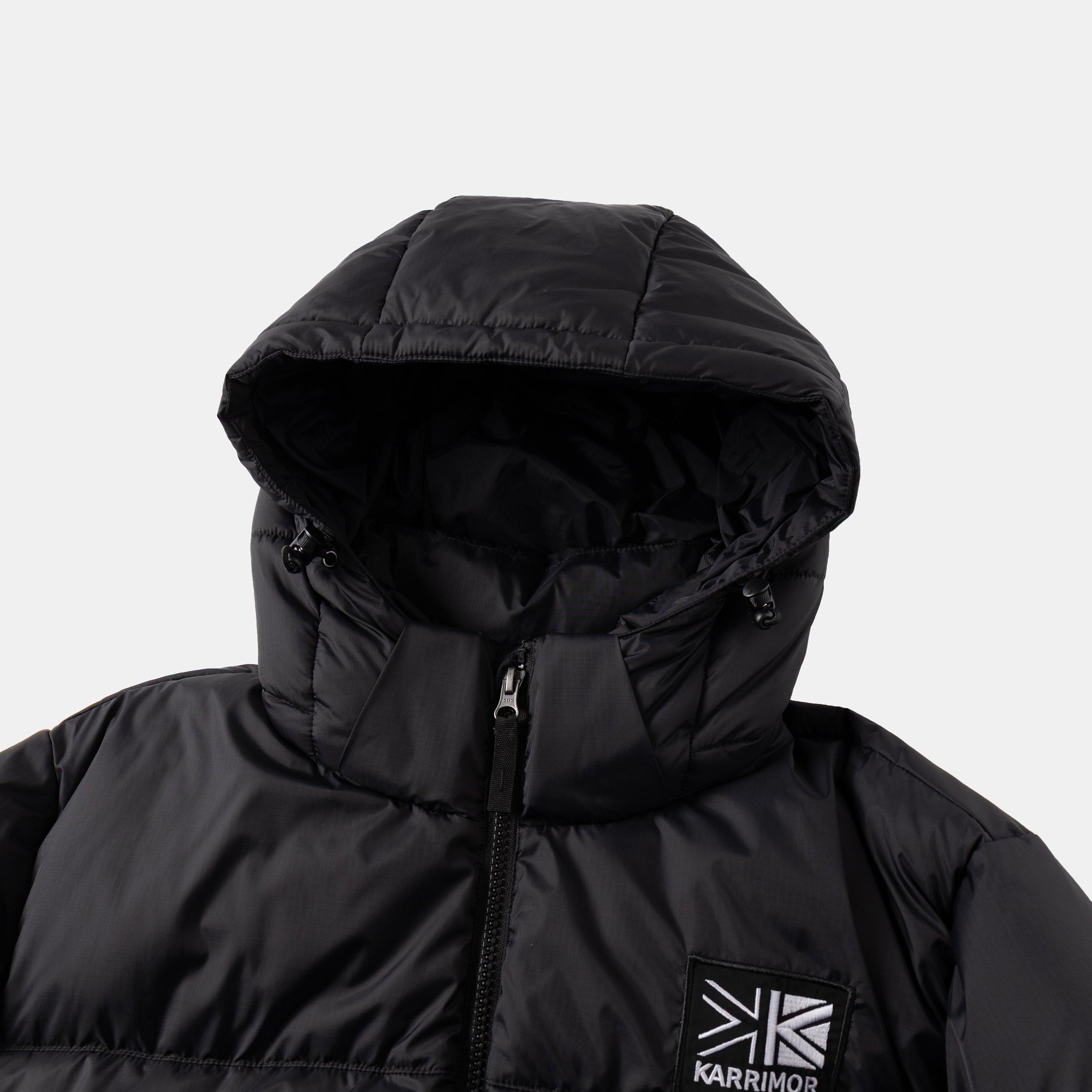 Bunda Karrimor Black 1403923 Mens Base Camp Wind Resistant Duck Down Detachable Hood Long Sleeve Down Jacket - 3