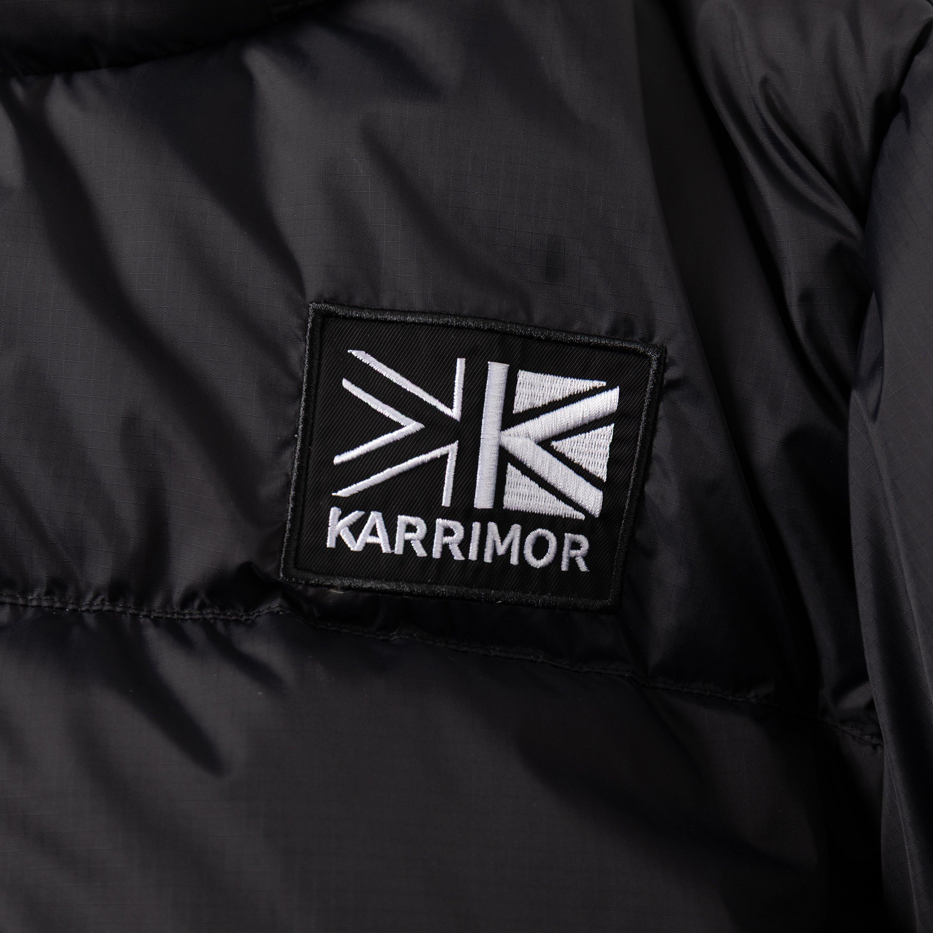 Bunda Karrimor Black 1403923 Mens Base Camp Wind Resistant Duck Down Detachable Hood Long Sleeve Down Jacket - 4