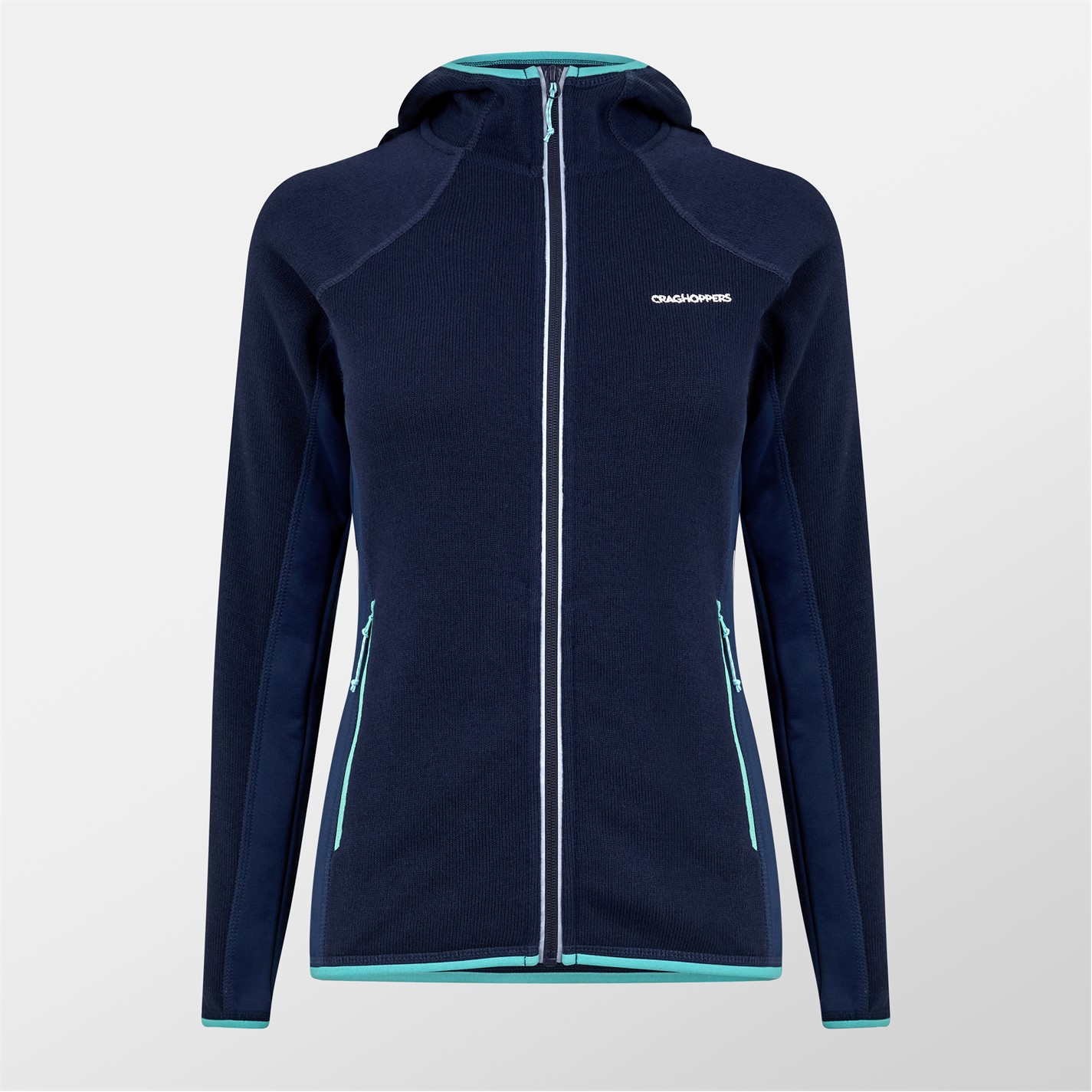 Mikina Craghoppers Blue Navy 3420377 Women's Crag Mannix Full-Zip Fleece Fabric - 1