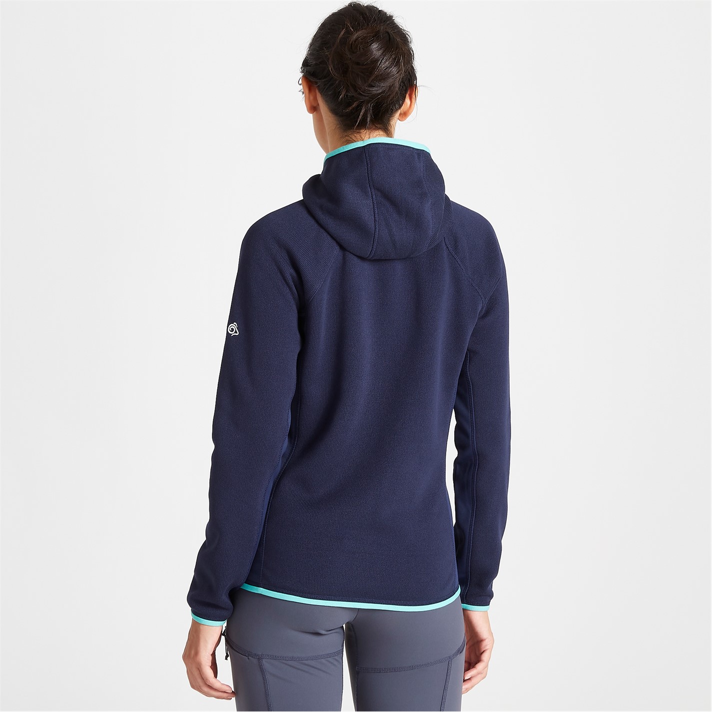 Mikina Craghoppers Blue Navy 3420377 Women's Crag Mannix Full-Zip Fleece Fabric - 3