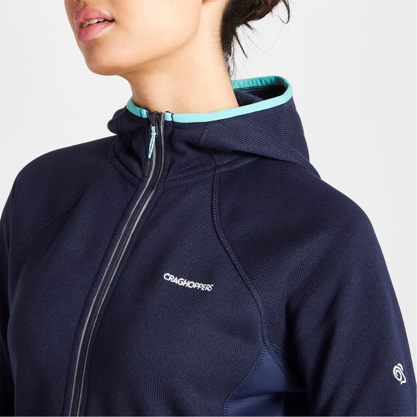 Mikina Craghoppers Blue Navy 3420377 Women's Crag Mannix Full-Zip Fleece Fabric - 4
