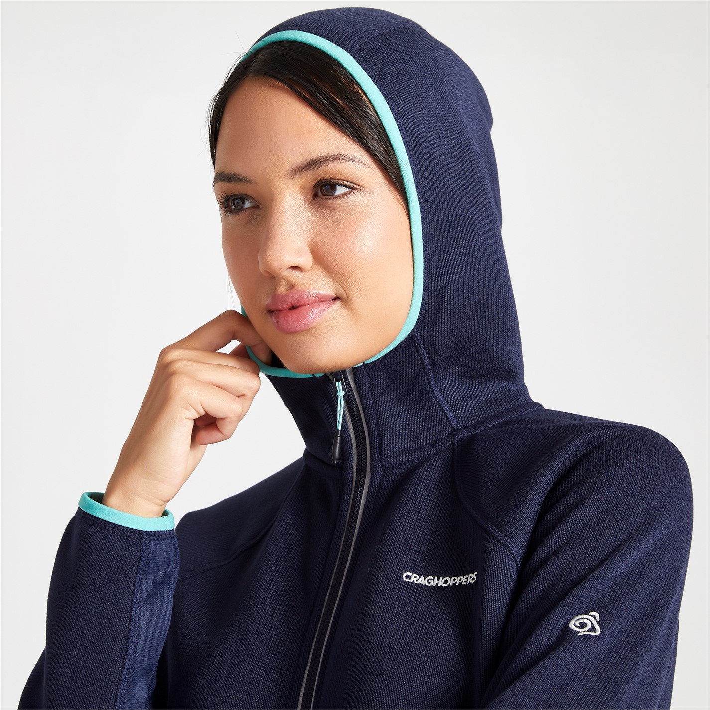 Mikina Craghoppers Blue Navy 3420377 Women's Crag Mannix Full-Zip Fleece Fabric - 6