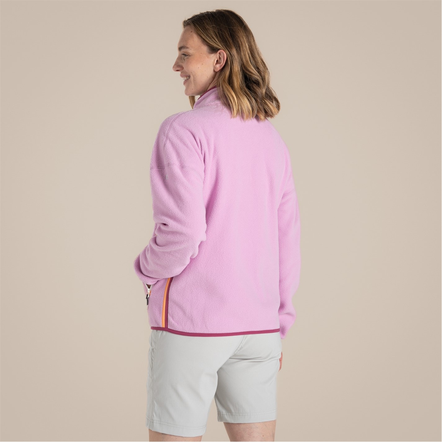 Mikina Craghoppers Pink Lavdr 4887658 Women's Renu Full Zip Fleece - 2